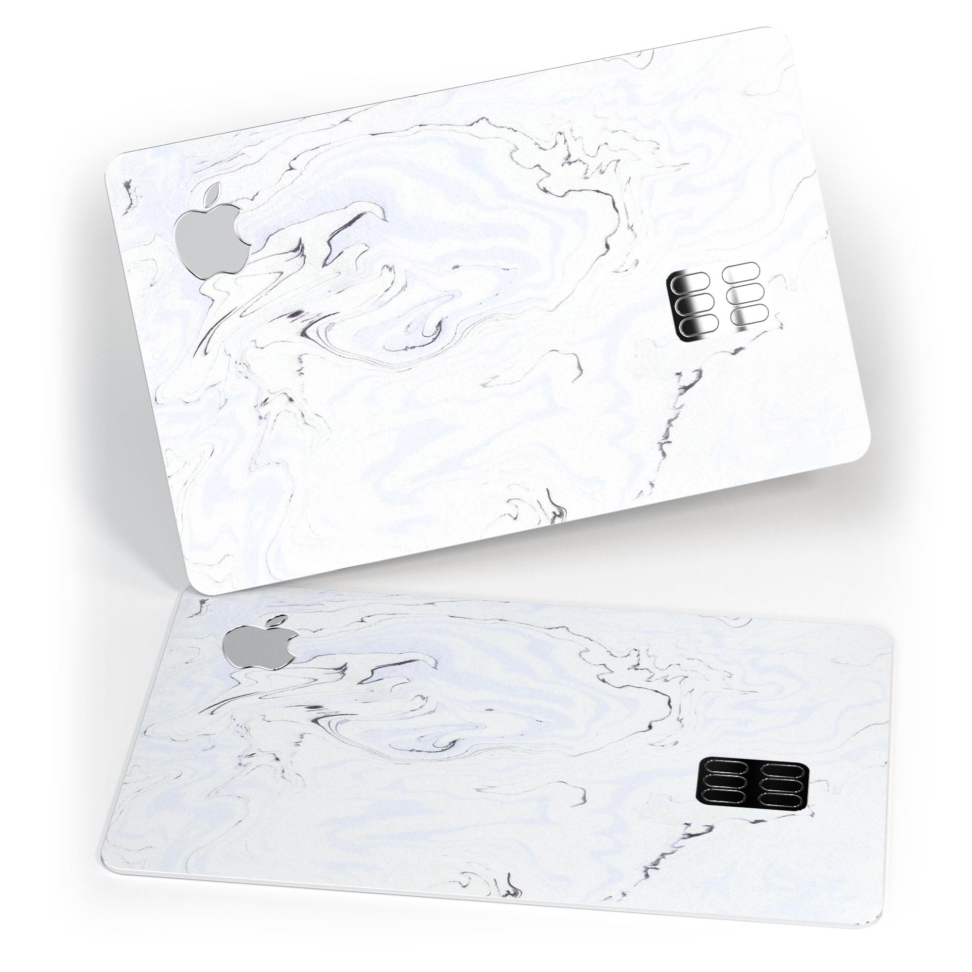 Blue 22 Textured Marble decal skin for Apple Card, showcasing its premium design and protective features.