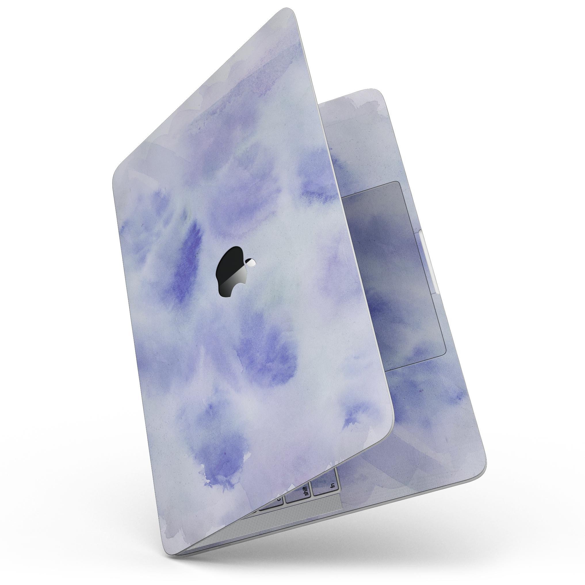 Blue 3 Absorbed Watercolor Texture skin for 13" MacBook Pro without Touch Bar, showcasing vibrant colors and artistic design.