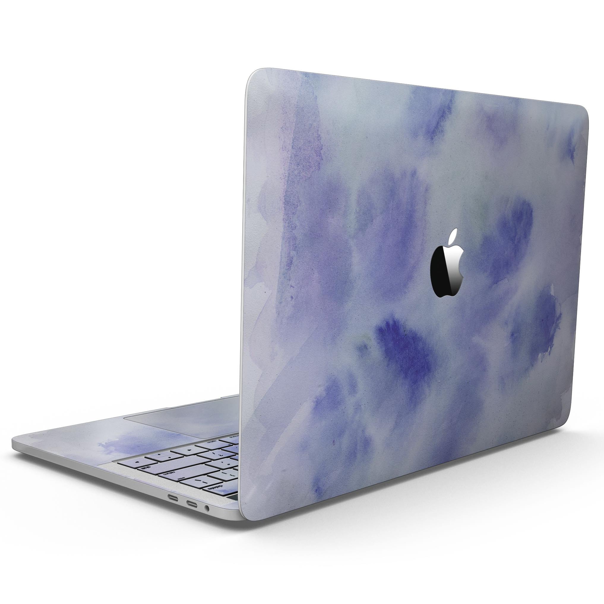 Blue 3 Absorbed Watercolor Texture skin for 13" MacBook Pro without Touch Bar, showcasing vibrant colors and artistic design.