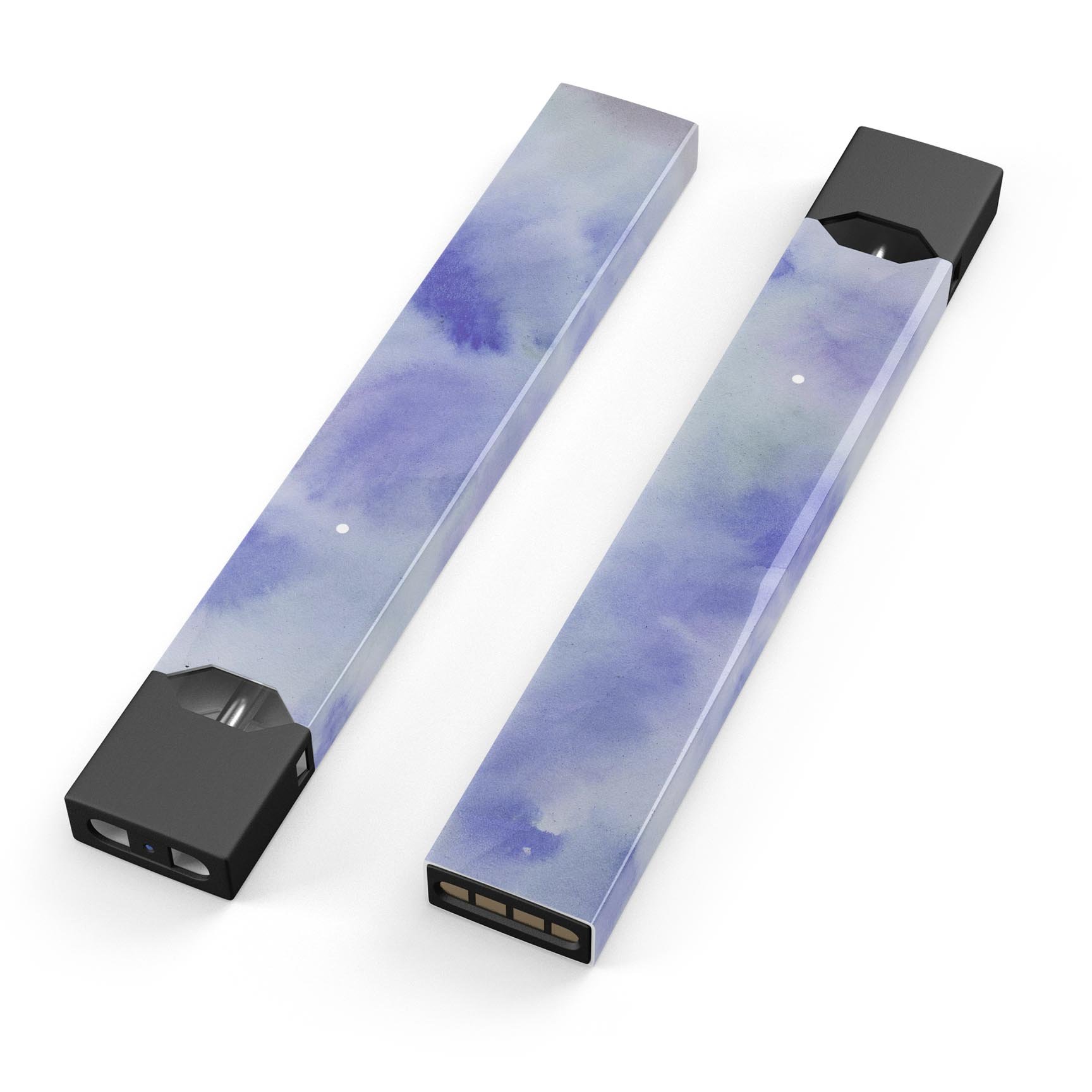 Blue 3 Absorbed Watercolor Texture decal for JUUL device, showcasing vibrant colors and a smooth finish.