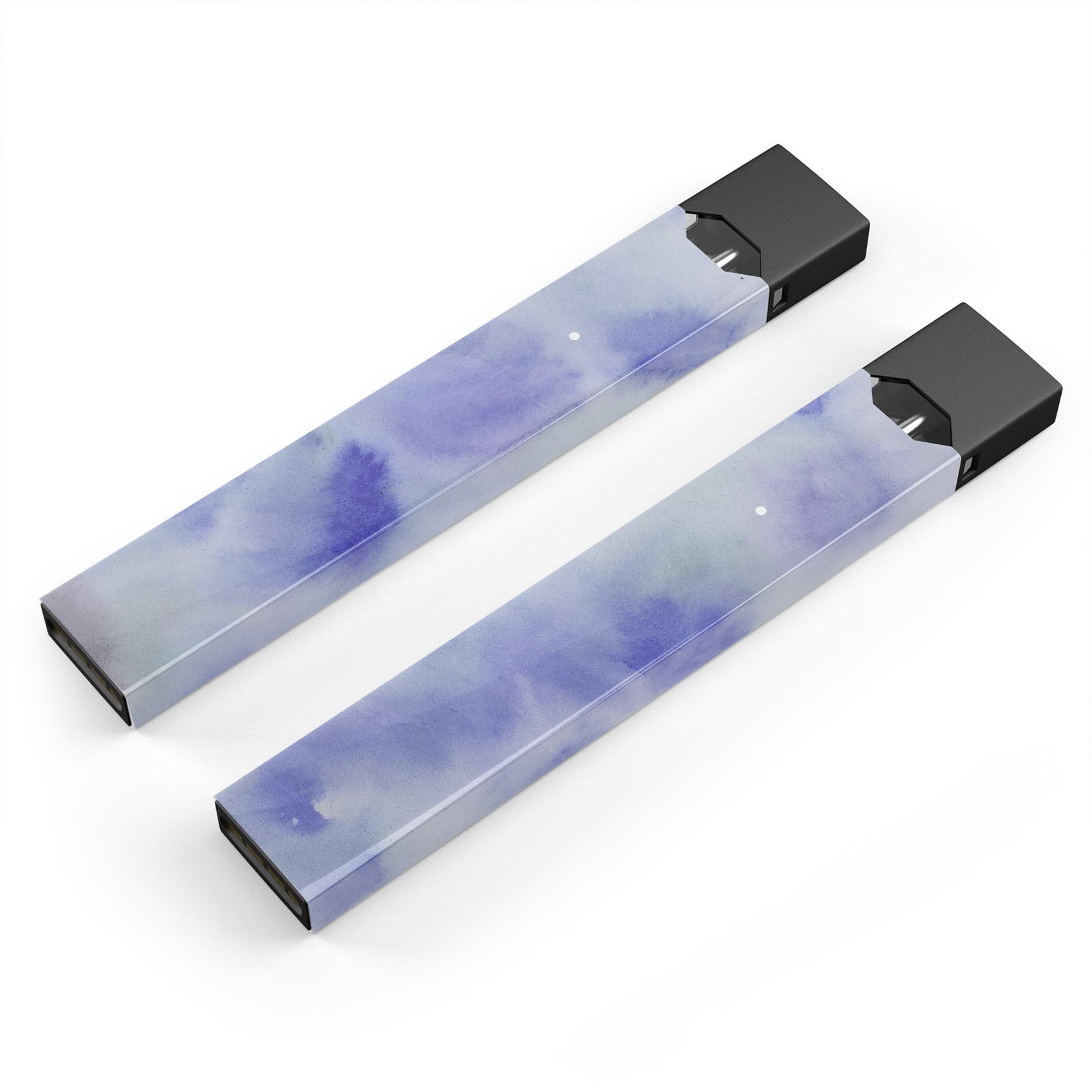 Blue 3 Absorbed Watercolor Texture decal for JUUL device, showcasing vibrant colors and a smooth finish.