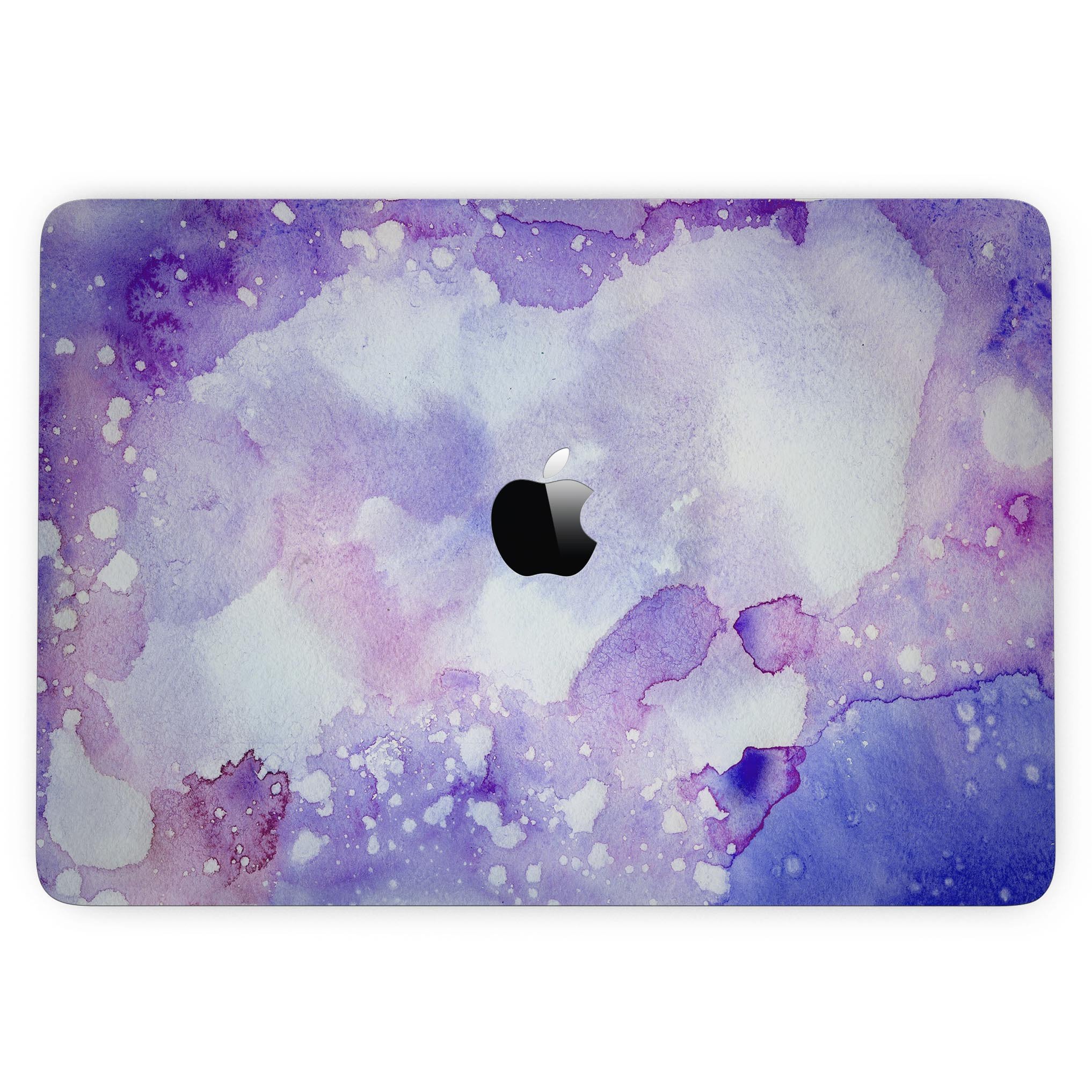 Blue 4 Absorbed Watercolor Texture skin for 13" MacBook Pro without Touch Bar, showcasing vibrant colors and artistic design.