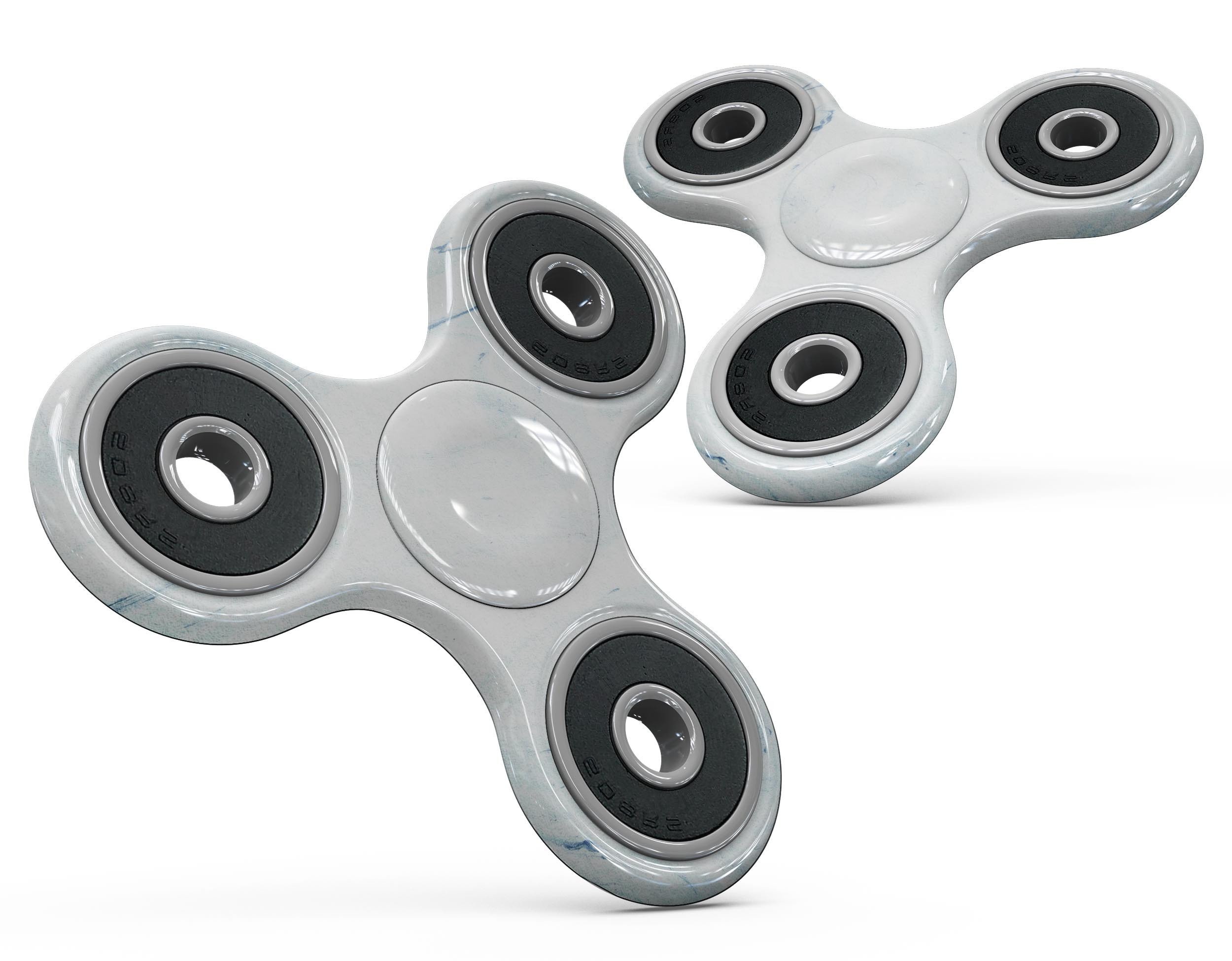 Blue 87 Textured Marble Full-Body Skin-Kit for fidget spinner, showcasing a stylish marble design.