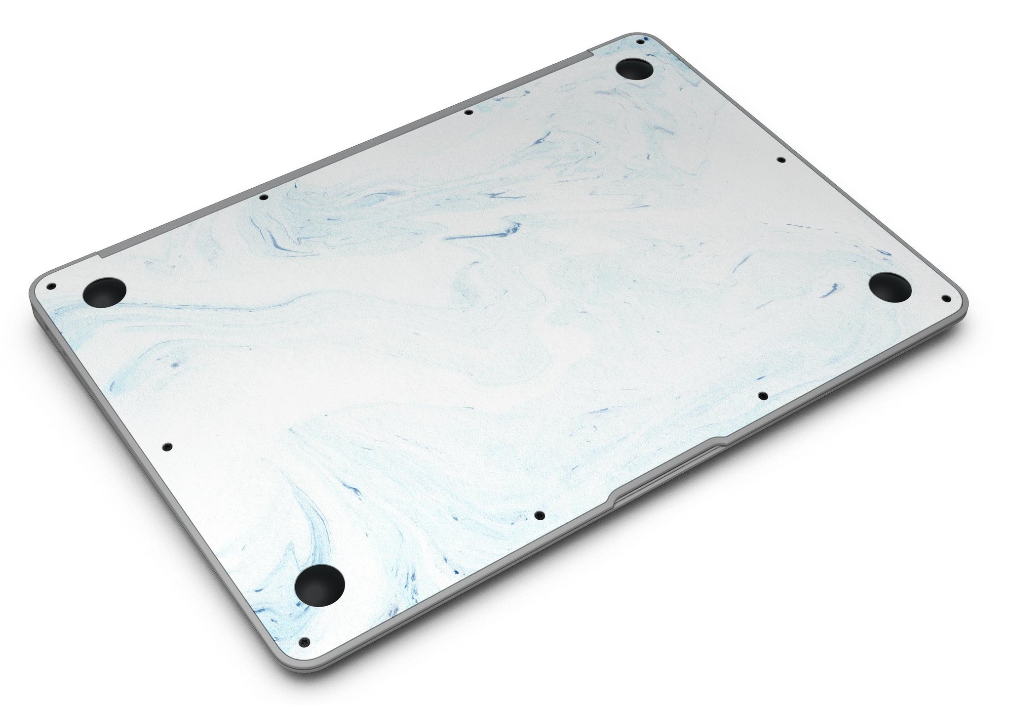 Blue 87 Textured Marble MacBook Air Skin Kit showcasing a stylish design with a textured marble finish.