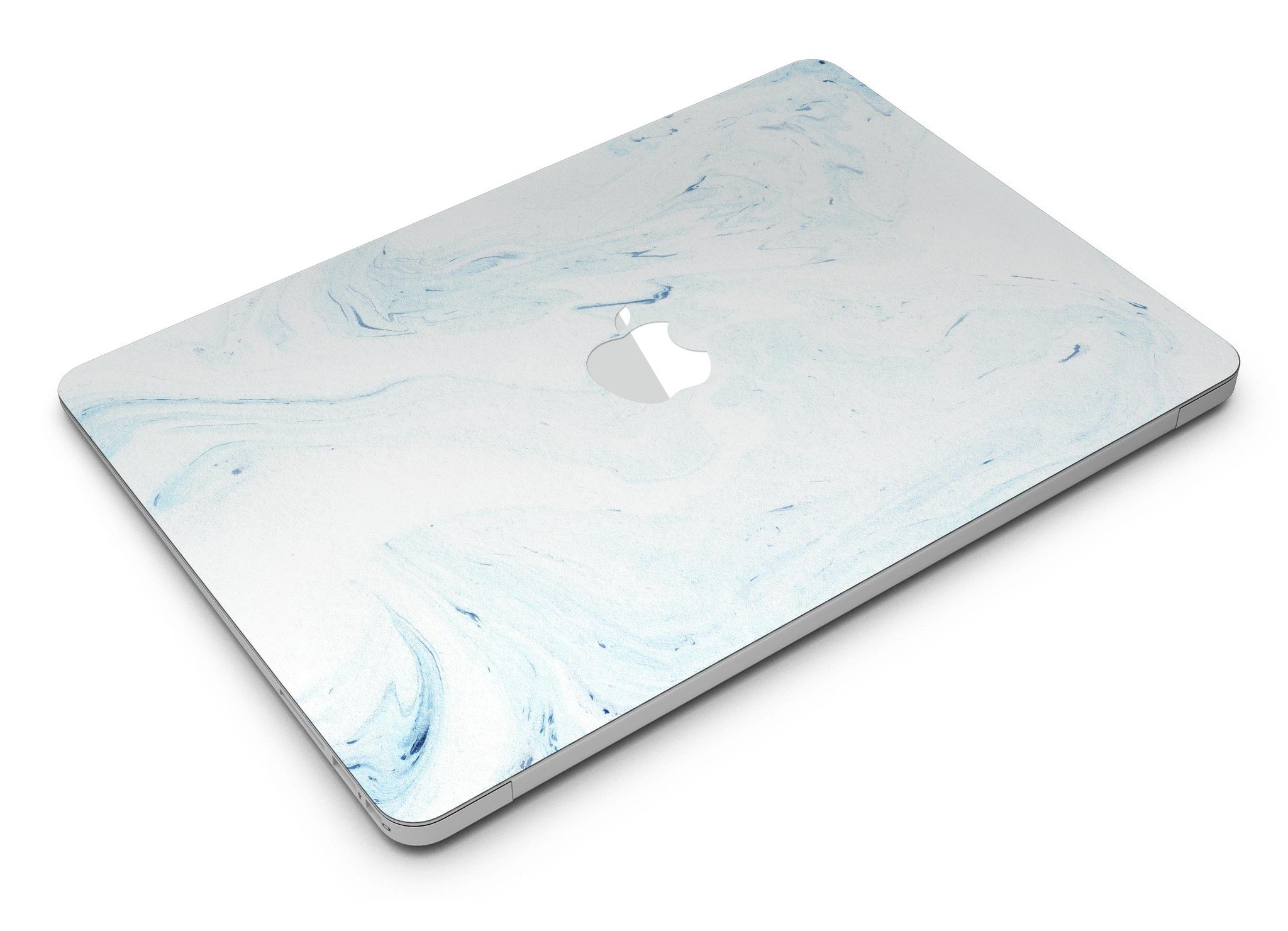 Blue 87 Textured Marble MacBook Air Skin Kit showcasing a stylish design with a textured marble finish.