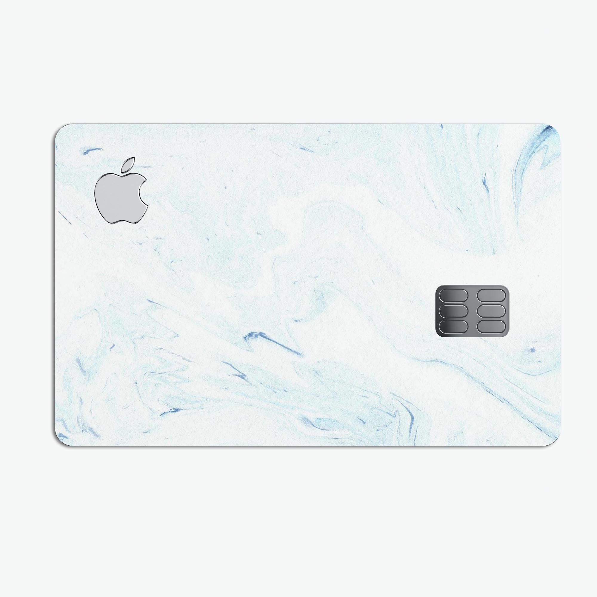 Blue 87 Textured Marble decal skin for Apple Card, showcasing its premium design and protective features.