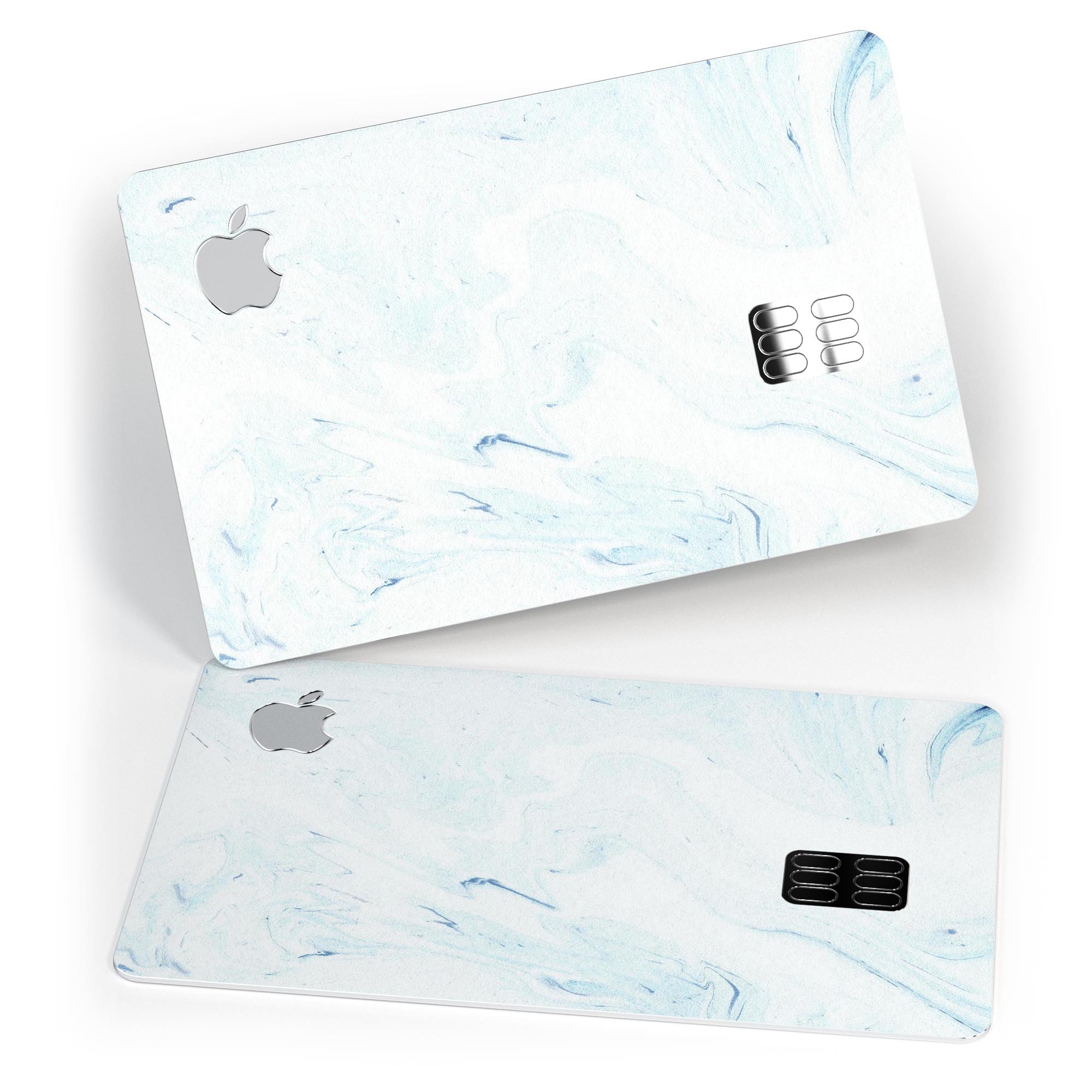 Blue 87 Textured Marble decal skin for Apple Card, showcasing its premium design and protective features.