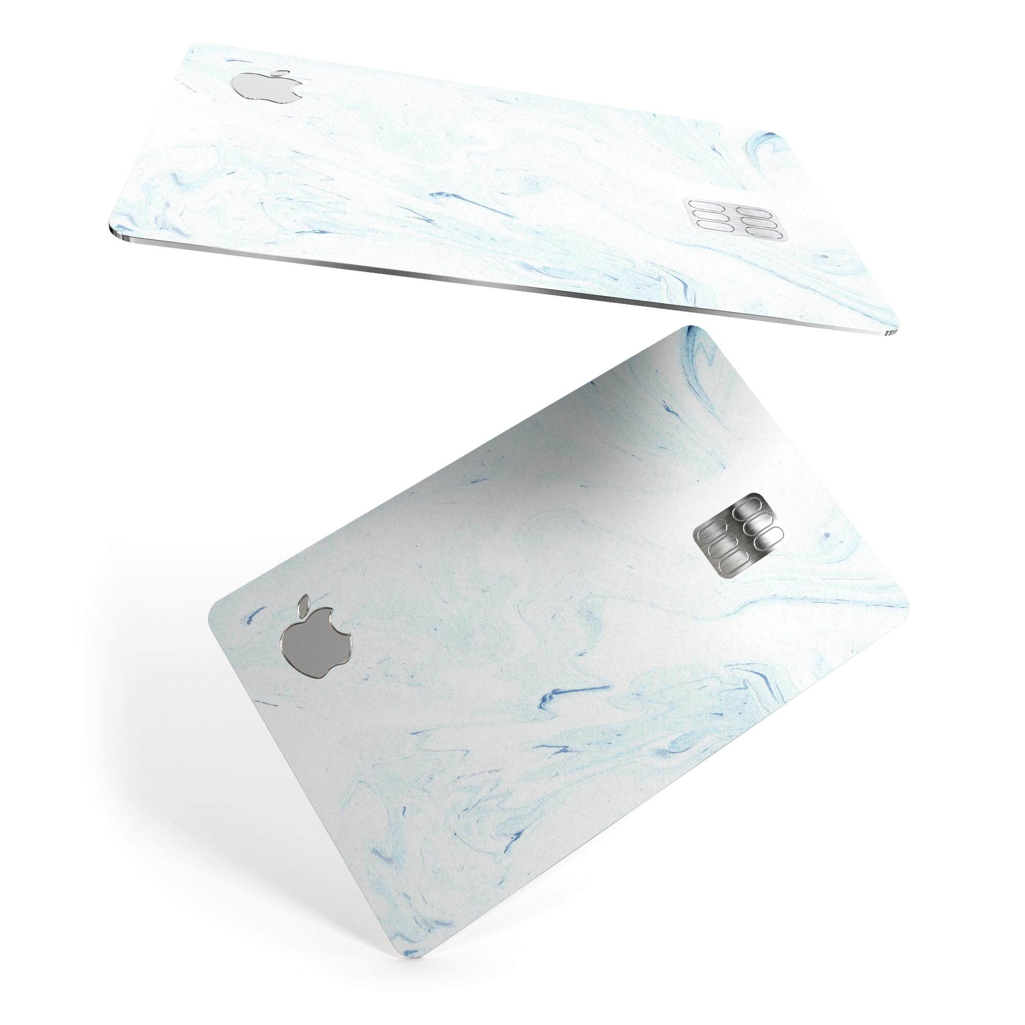 Blue 87 Textured Marble decal skin for Apple Card, showcasing its premium design and protective features.