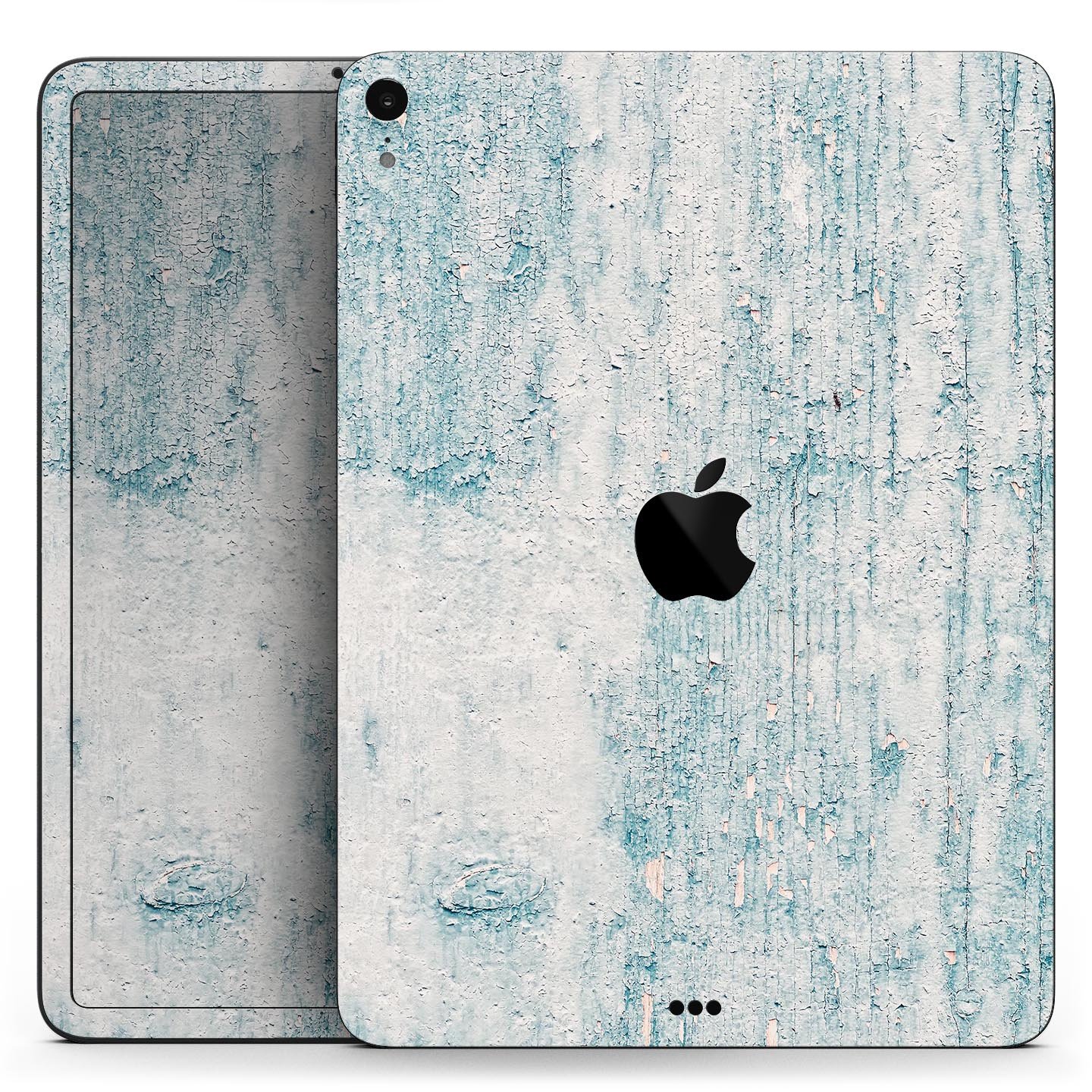 Blue Chipped Concrete Wall skin decal for Apple iPad, showcasing a textured design with a modern aesthetic.