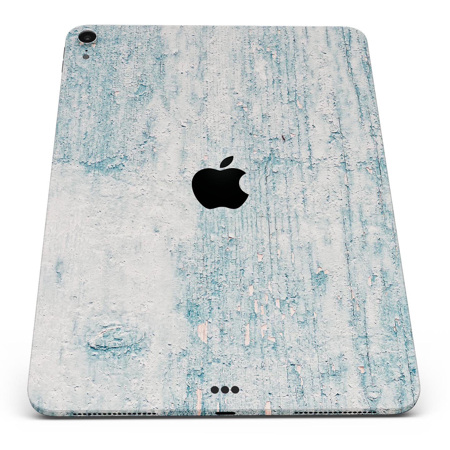 Blue Chipped Concrete Wall skin decal for Apple iPad, showcasing a textured design with a modern aesthetic.