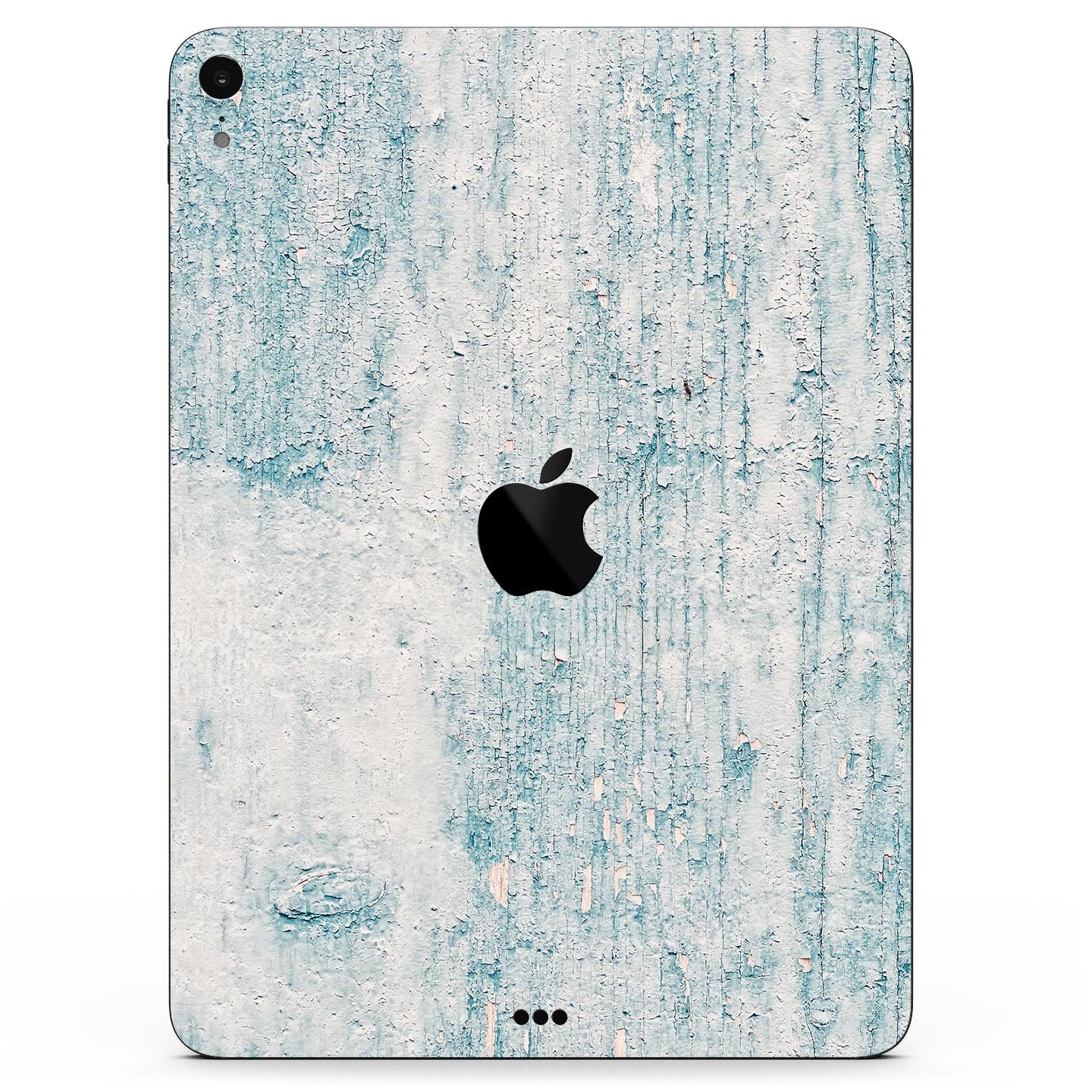 Blue Chipped Concrete Wall skin decal for Apple iPad, showcasing a textured design with a modern aesthetic.