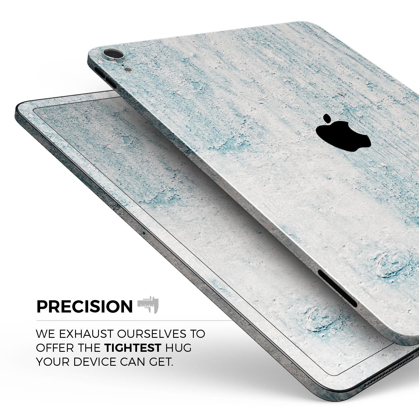 Blue Chipped Concrete Wall skin decal for Apple iPad, showcasing a textured design with a modern aesthetic.