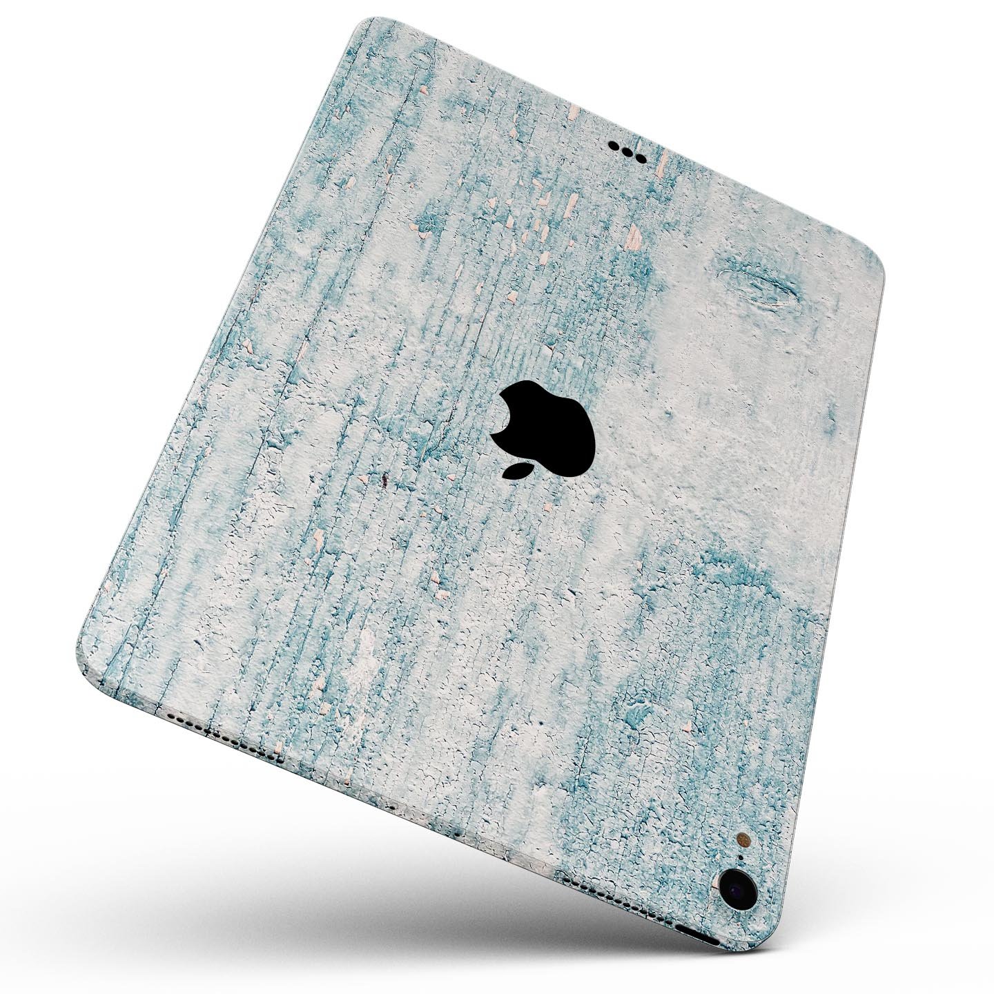 Blue Chipped Concrete Wall skin decal for Apple iPad, showcasing a textured design with a modern aesthetic.