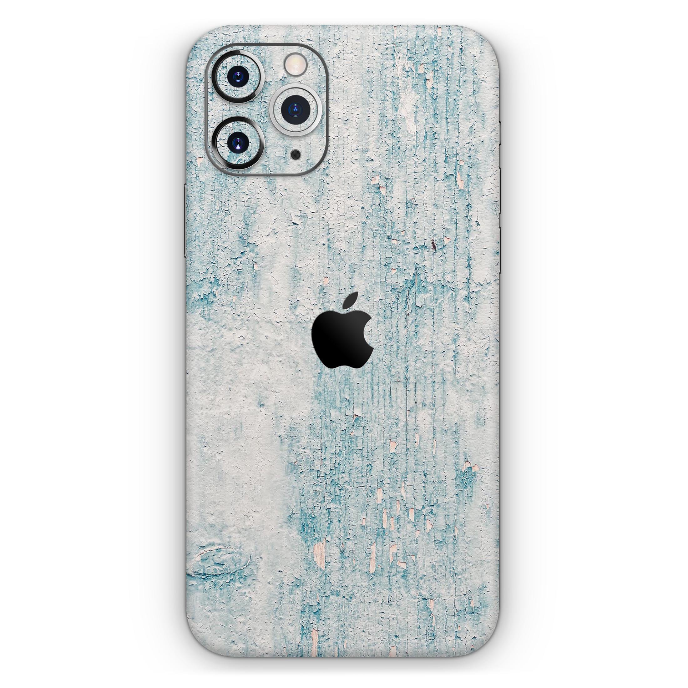 Blue Chipped Concrete Wall Skin-Kit for Apple iPhone, showcasing a stylish design with a textured concrete pattern.