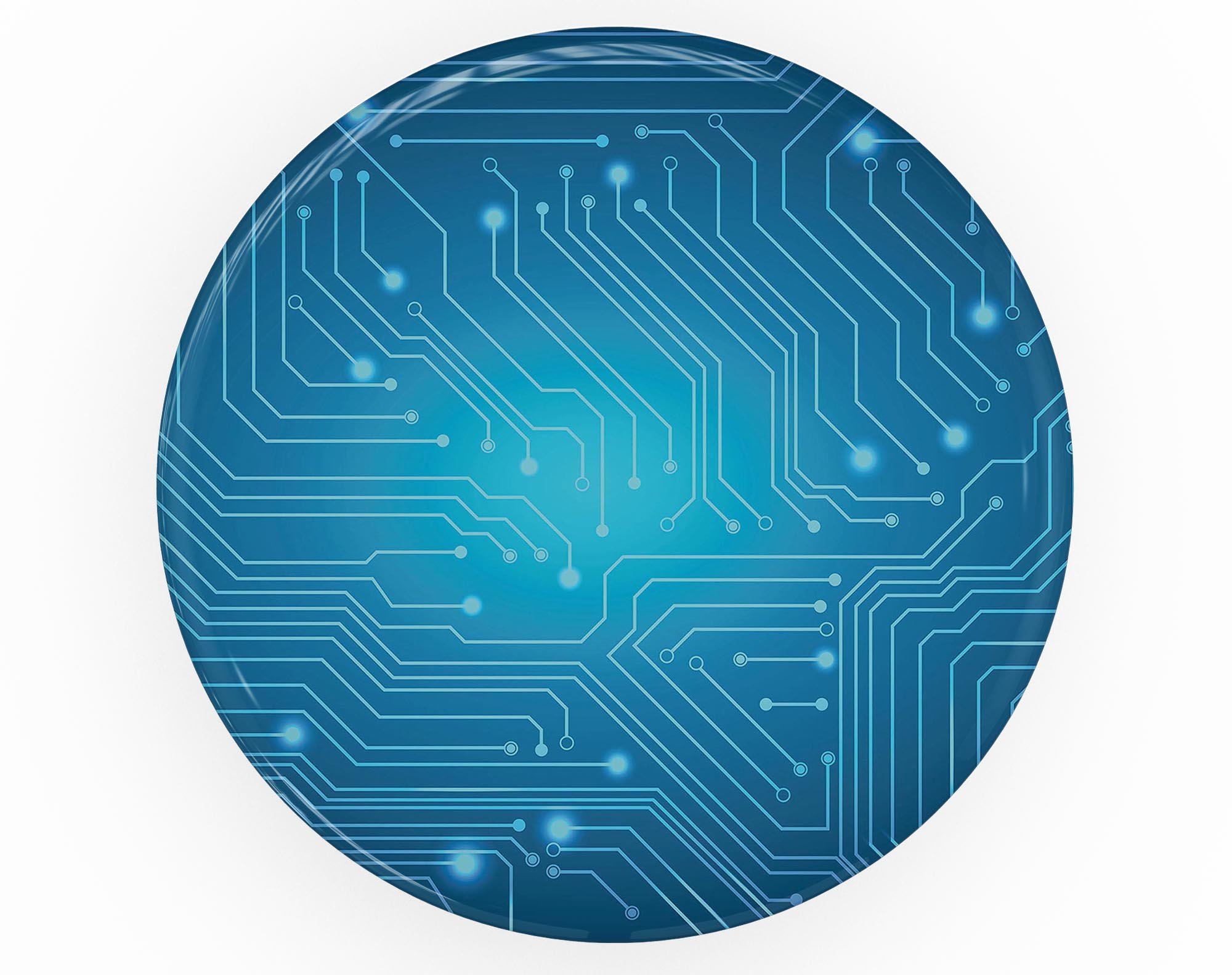 Blue Circuit Board V2 Skin Kit for PopSockets, showcasing a vibrant circuit design on premium vinyl.