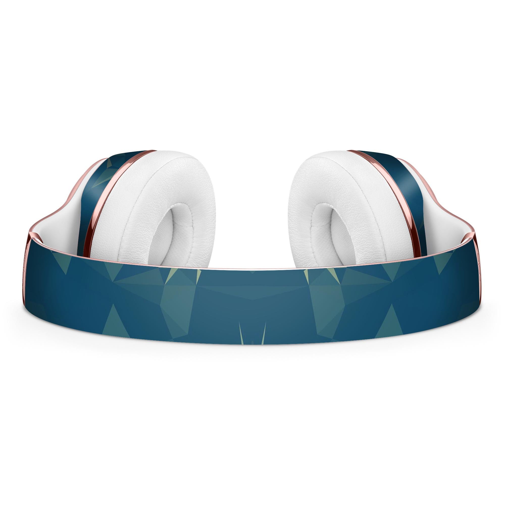 Blue Geometric V10 Full-Body Skin Kit for Beats by Dre Solo 3, showcasing vibrant geometric patterns and a sleek design.