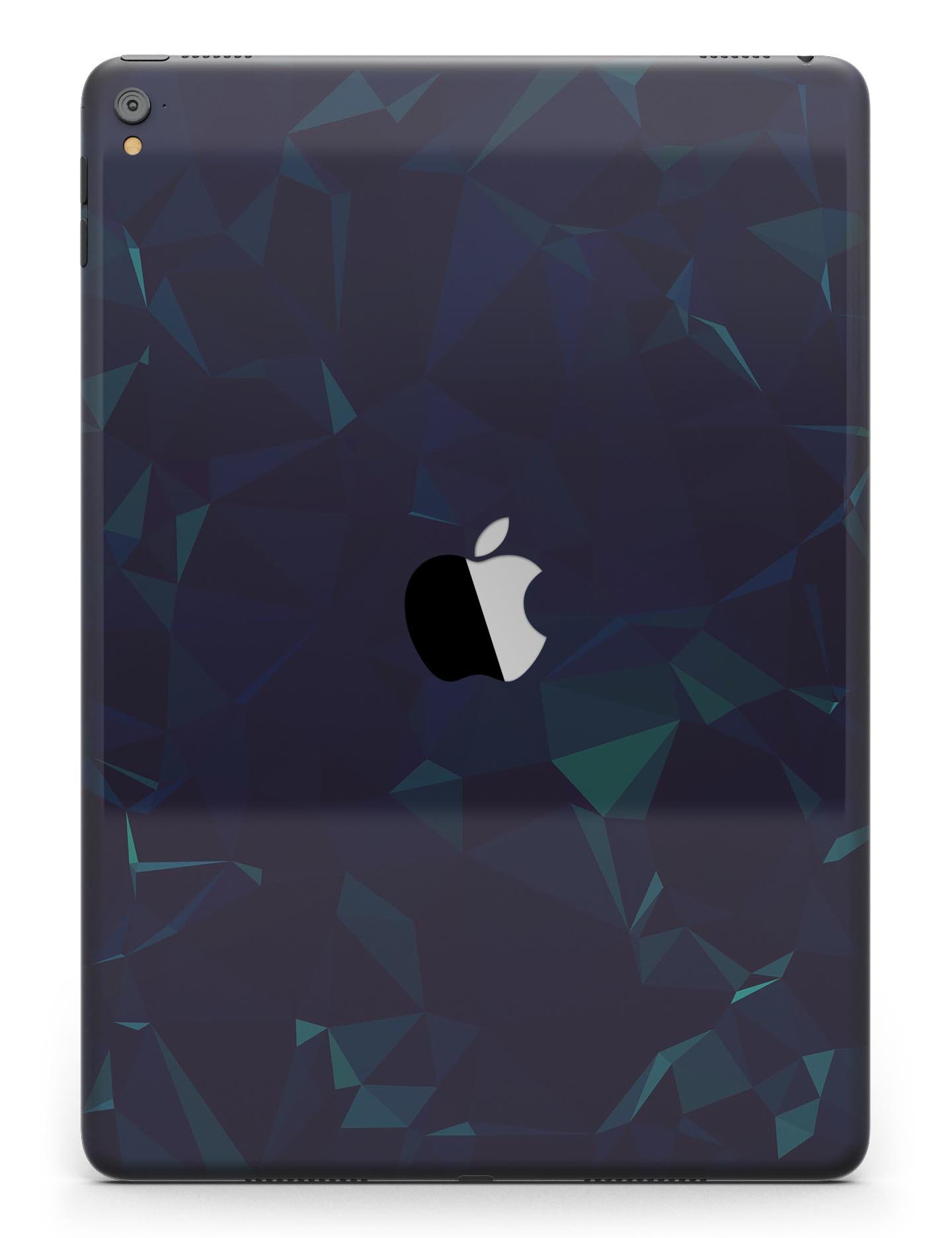 Blue Geometric V13 Full Body Skin for iPad Pro, showcasing a stylish geometric pattern on a sleek device.