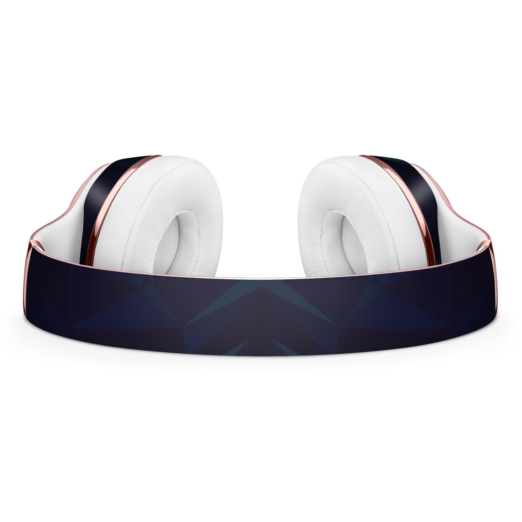 Blue Geometric V13 Full-Body Skin Kit for Beats by Dre Solo 3, showcasing a stylish geometric design that fits perfectly on the headphones.