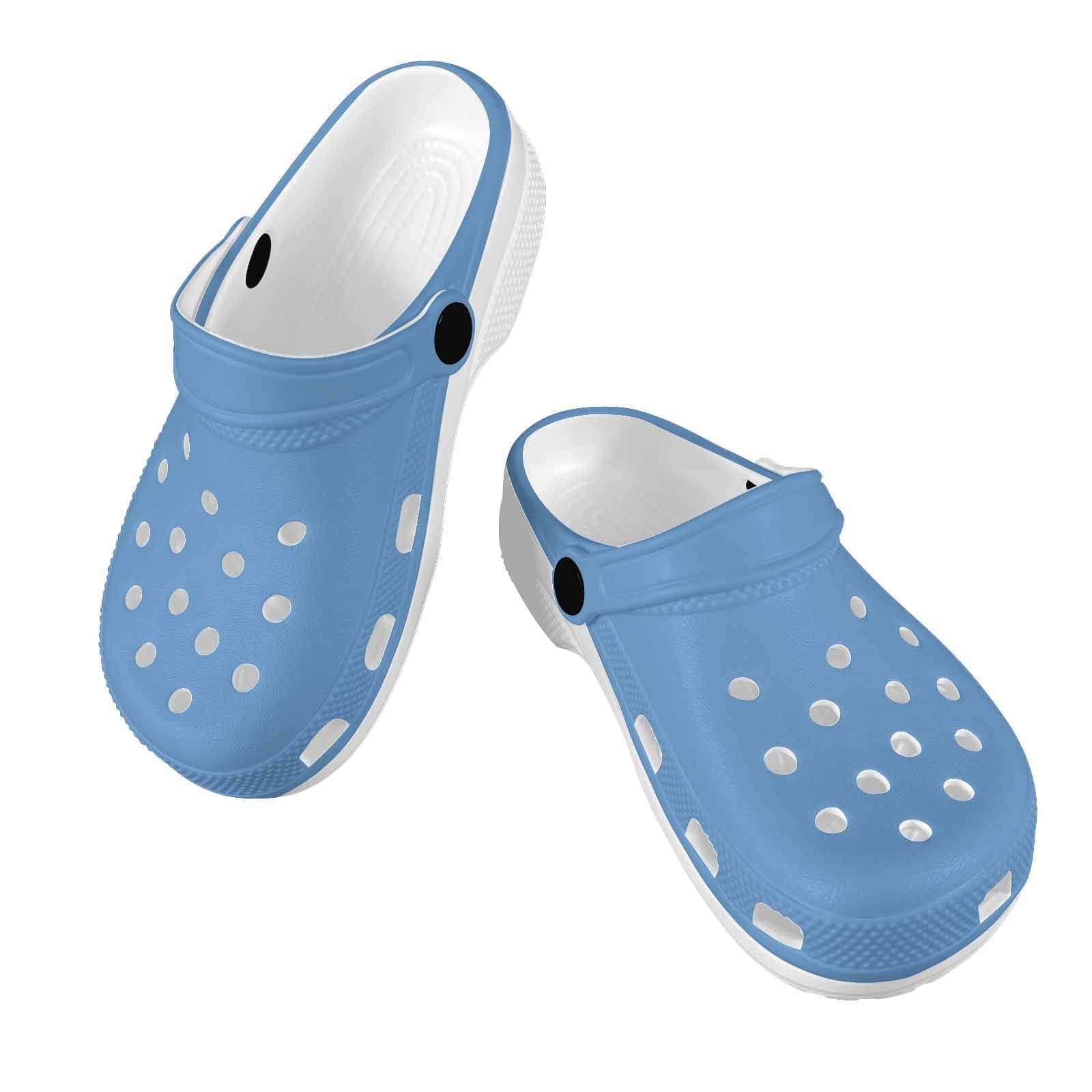 Blue Gray Clogs for Youth featuring a lightweight design, breathable material, and cushioned sole, perfect for active kids.