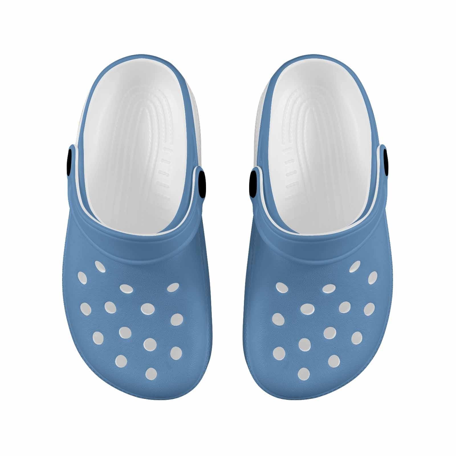 Blue Gray Clogs for Youth featuring a lightweight design, breathable material, and cushioned sole, perfect for active kids.