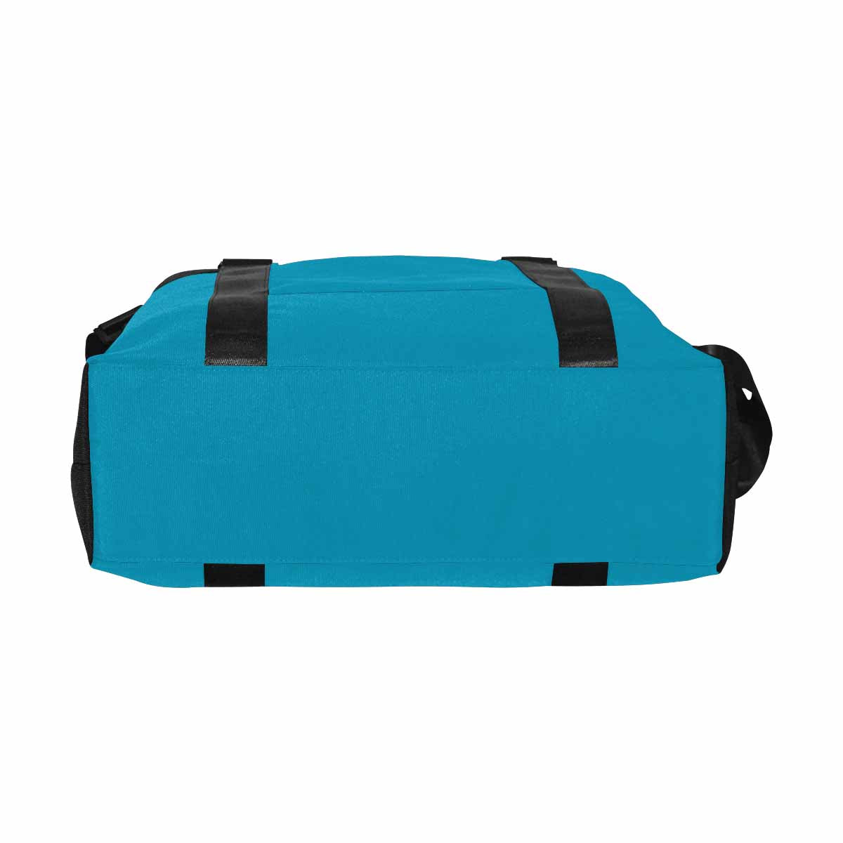 A large blue green duffel bag made from durable oxford fabric, featuring handles and an adjustable strap, ideal for travel and daily use.