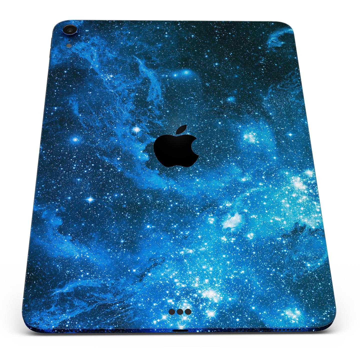 Blue Hue Nebula skin decal for Apple iPad Pro 12.9", showcasing vibrant cosmic design and premium finish.