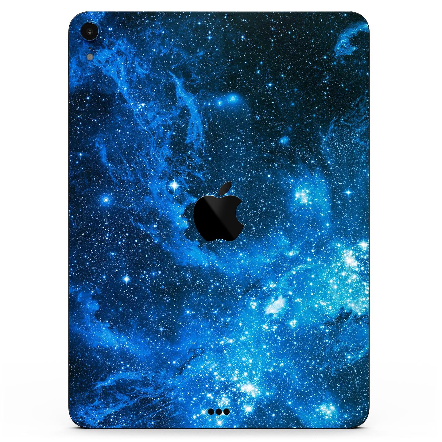 Blue Hue Nebula skin decal for Apple iPad Pro 12.9", showcasing vibrant cosmic design and premium finish.