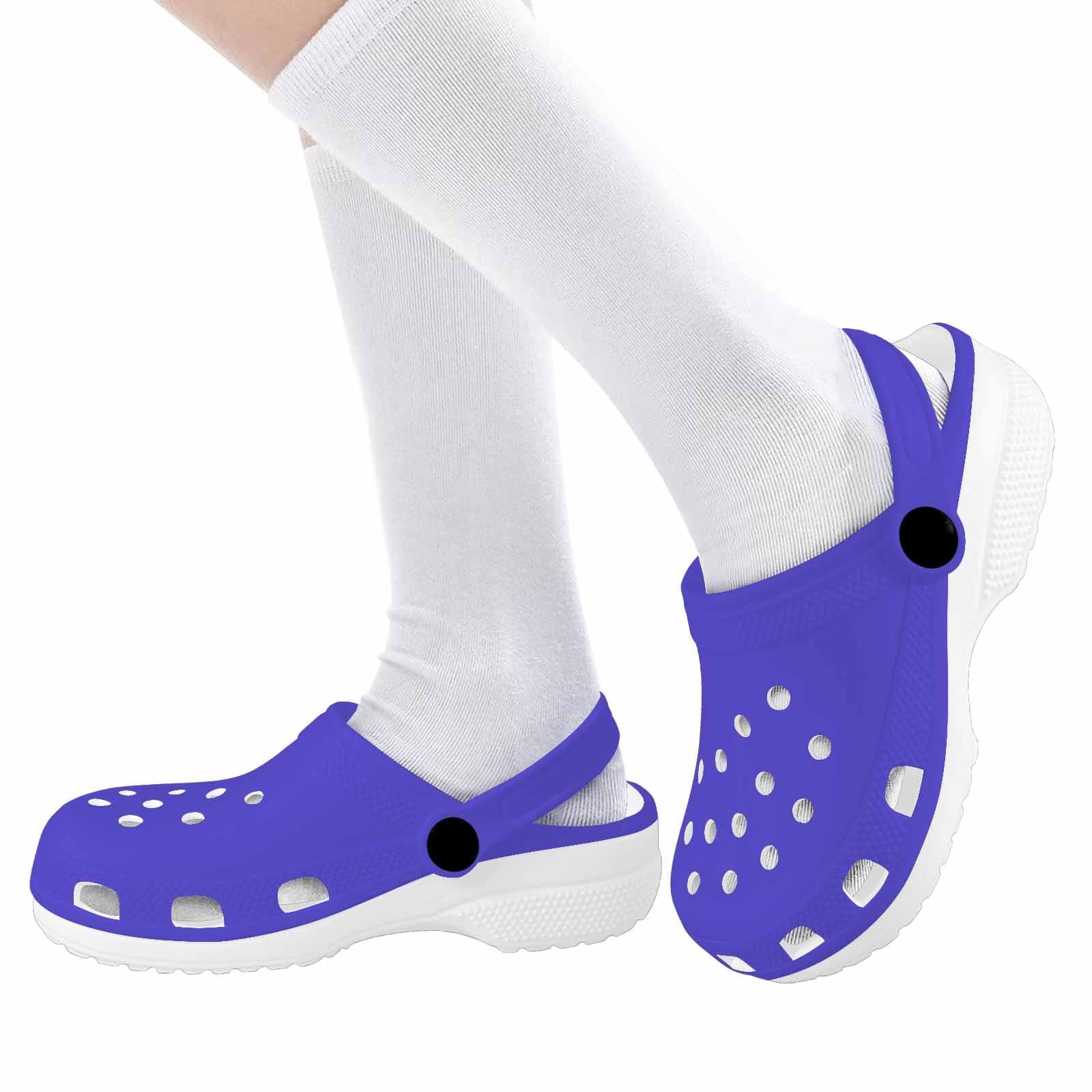 Blue Iris Clogs for Youth featuring a lightweight design, breathable material, and cushioned sole, perfect for active kids.