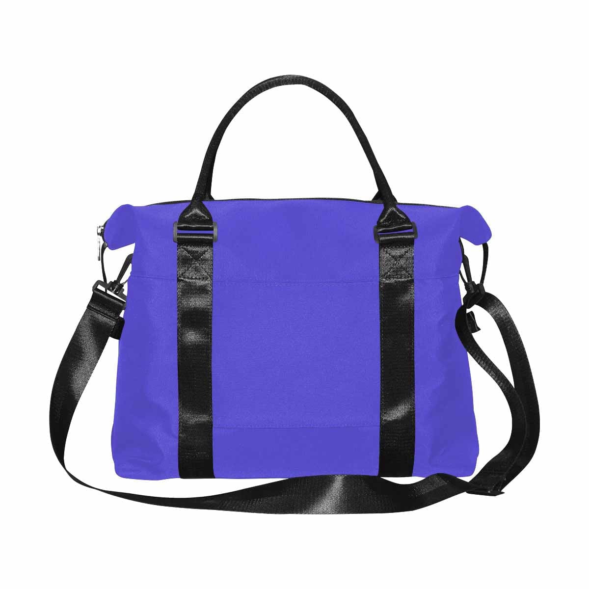 Blue Iris Duffel Bag in a stylish design, featuring durable oxford fabric, adjustable strap, and spacious compartments for travel.