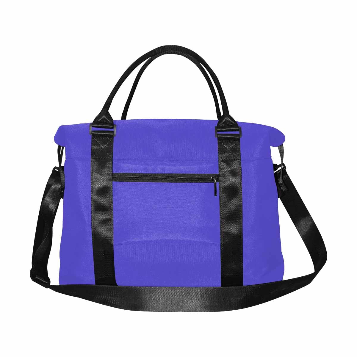 Blue Iris Duffel Bag in a stylish design, featuring durable oxford fabric, adjustable strap, and spacious compartments for travel.