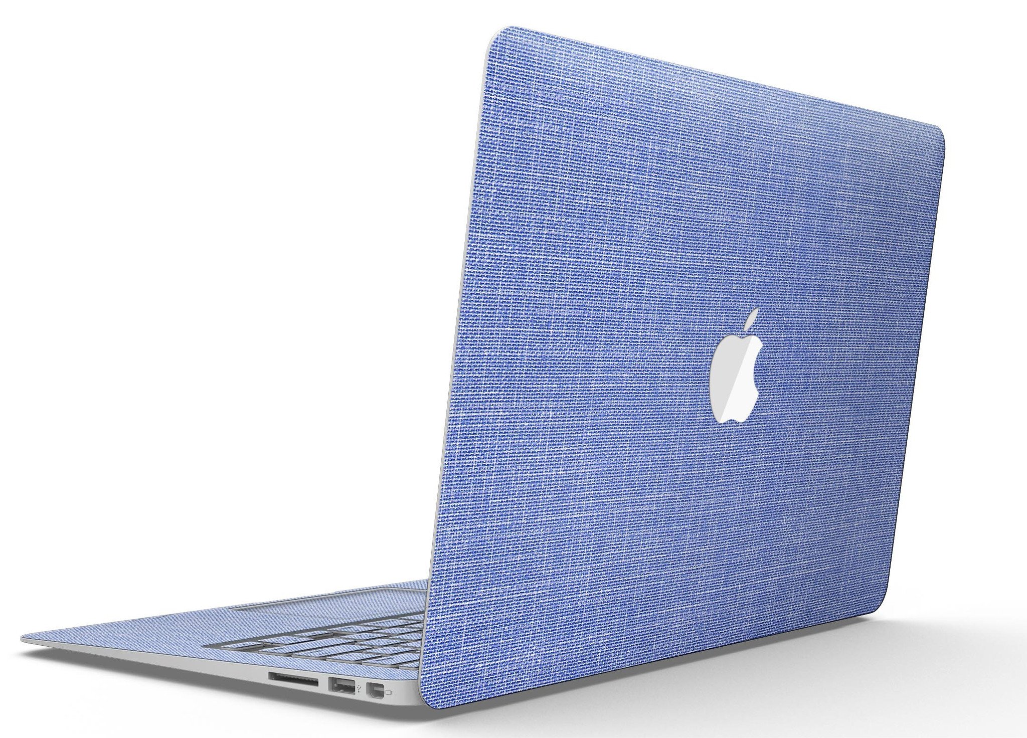 Blue Jean Overall Pattern Skin Kit for MacBook Air, showcasing stylish design and premium vinyl material.