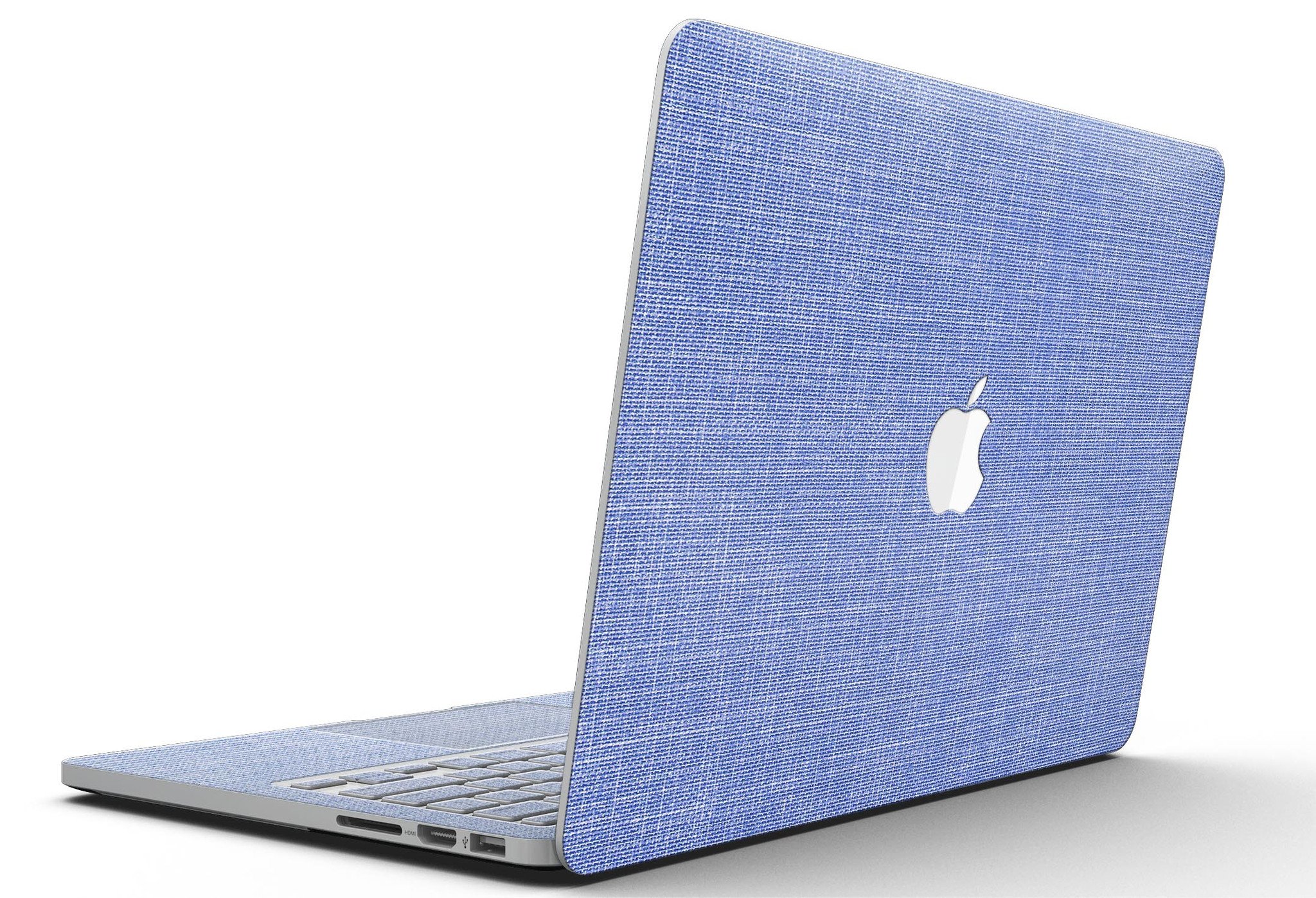 Blue Jean Overall Pattern skin for MacBook Pro with Retina Display, showcasing stylish denim design and precise cut for perfect fit.