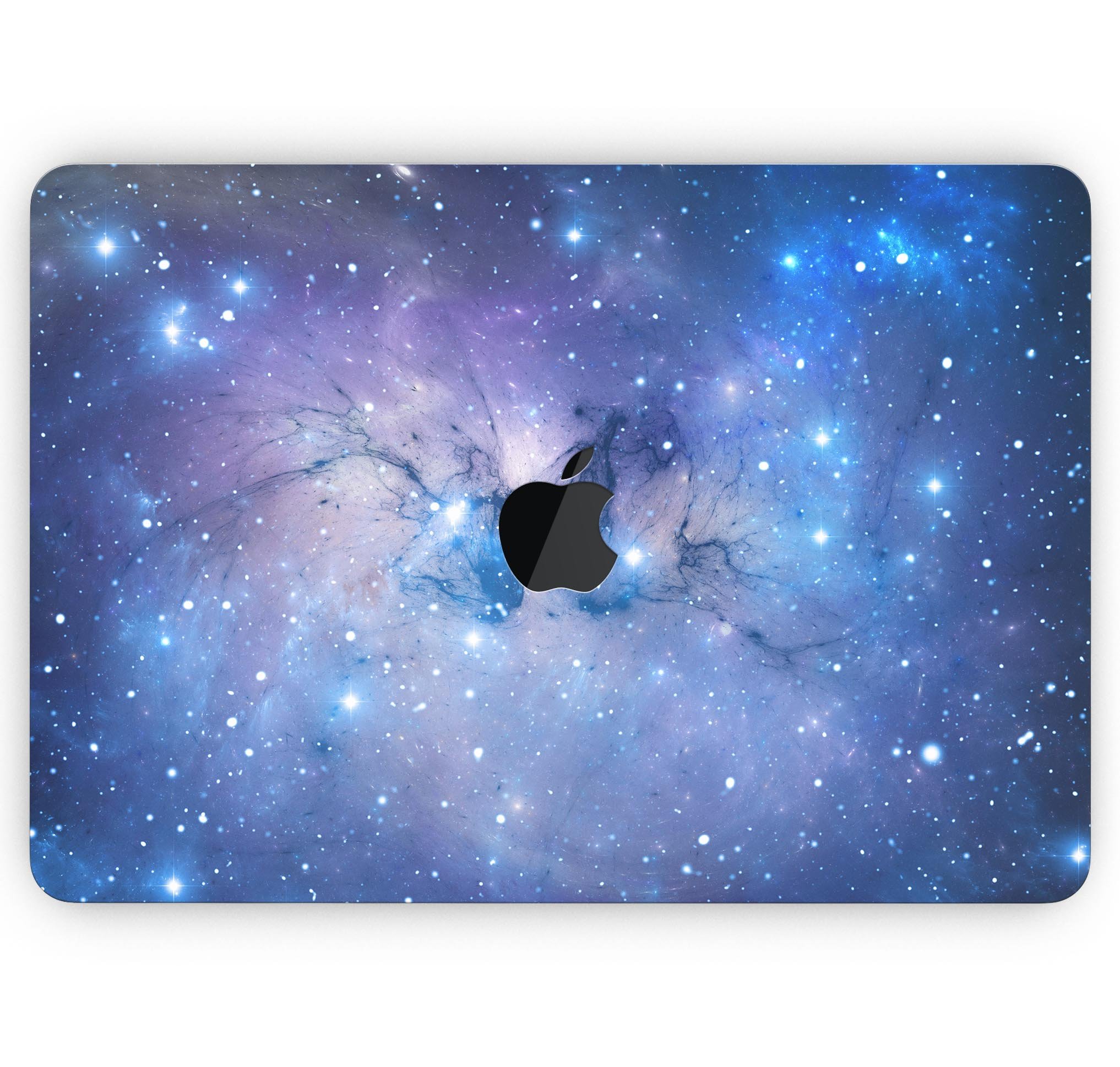 Blue and purple mixed universe skin decal wrap kit for Apple MacBook, showcasing vibrant colors and a sleek design.