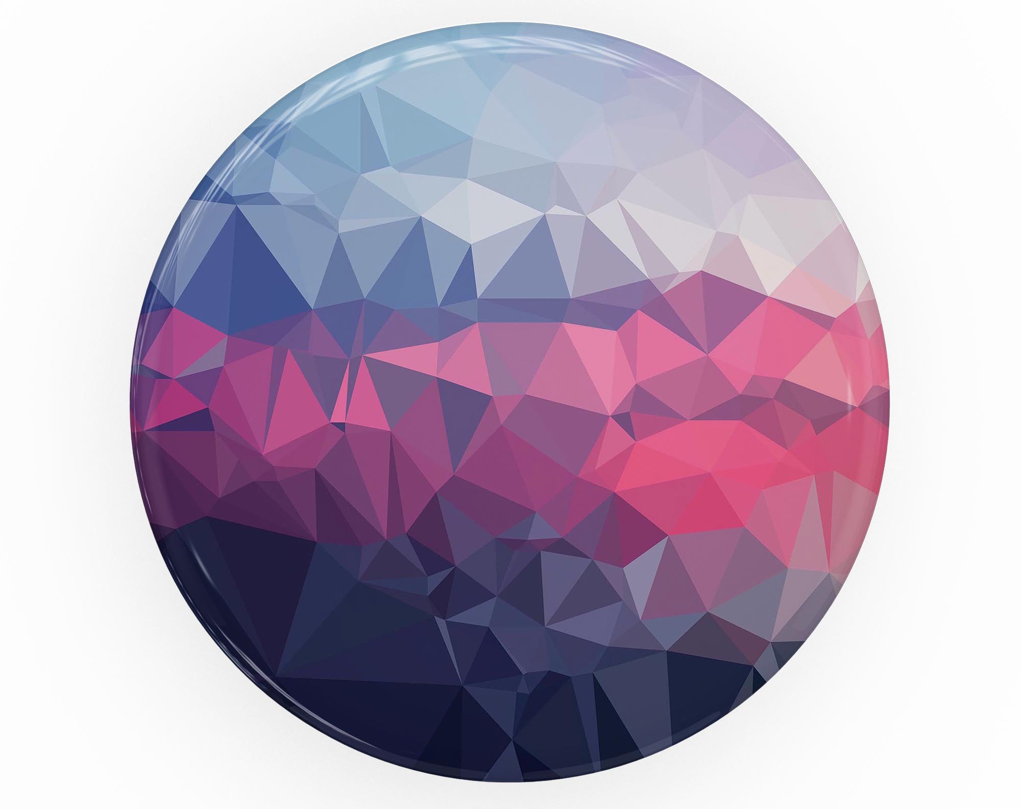 Blue Red Purple Geometric Skin Kit for PopSockets featuring vibrant geometric patterns on premium vinyl.