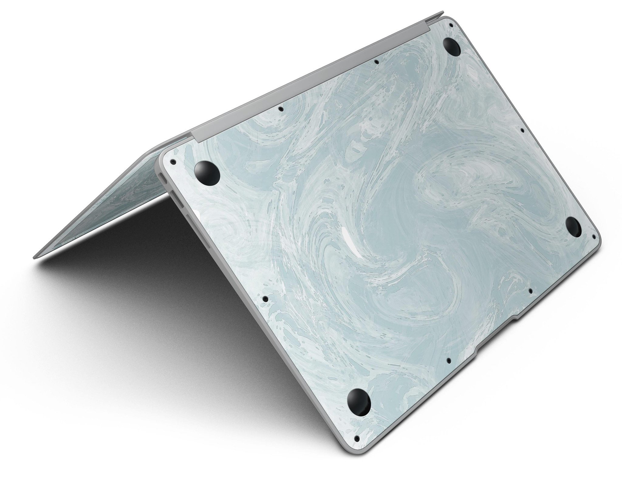 Blue Slate Marble Skin Kit for MacBook Air, showcasing a stylish marble design that protects the device from scratches.