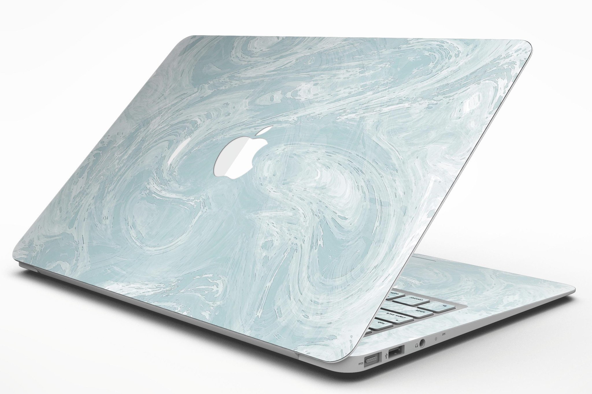 Blue Slate Marble Skin Kit for MacBook Air, showcasing a stylish marble design that protects the device from scratches.