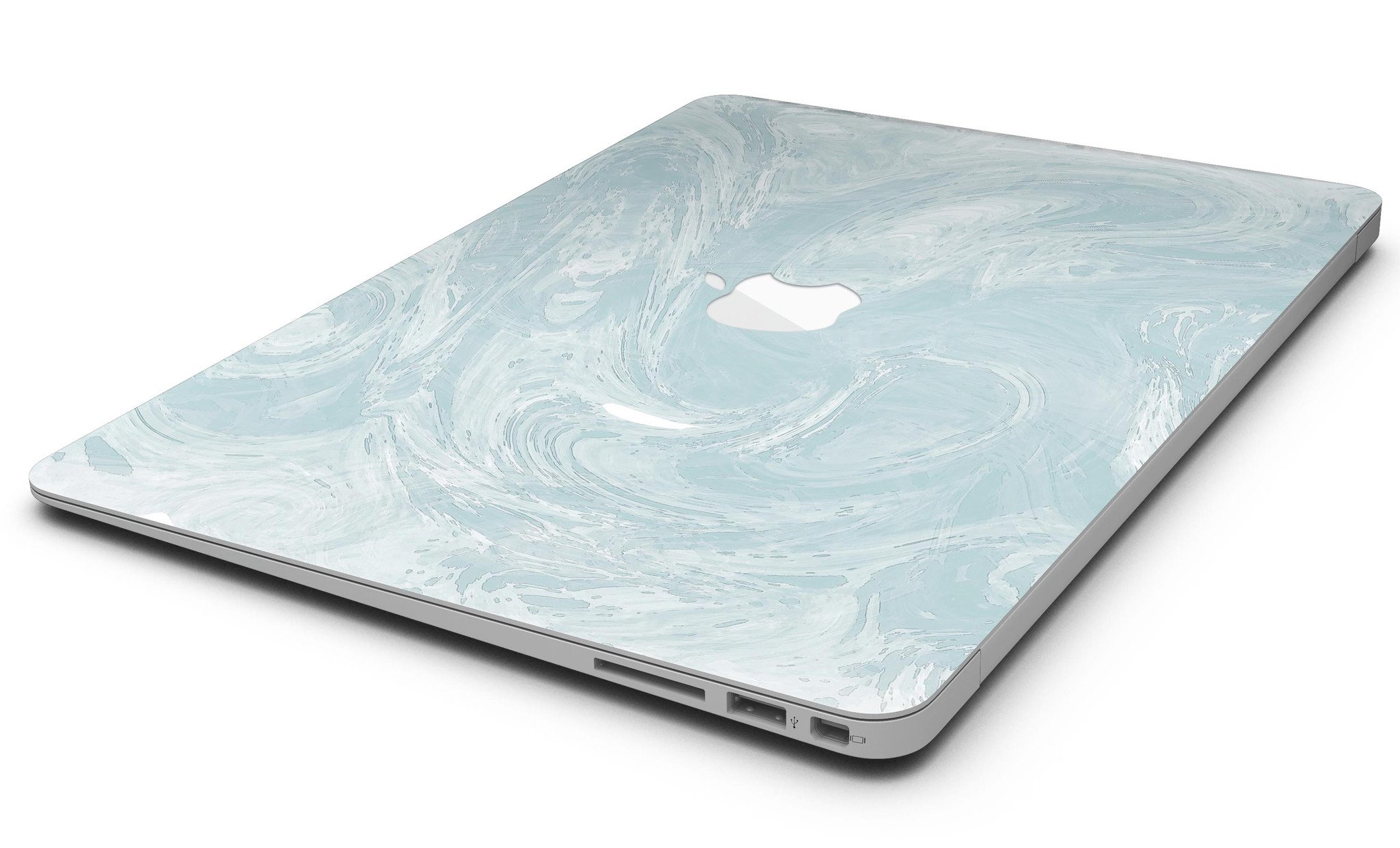 Blue Slate Marble Skin Kit for MacBook Air, showcasing a stylish marble design that protects the device from scratches.