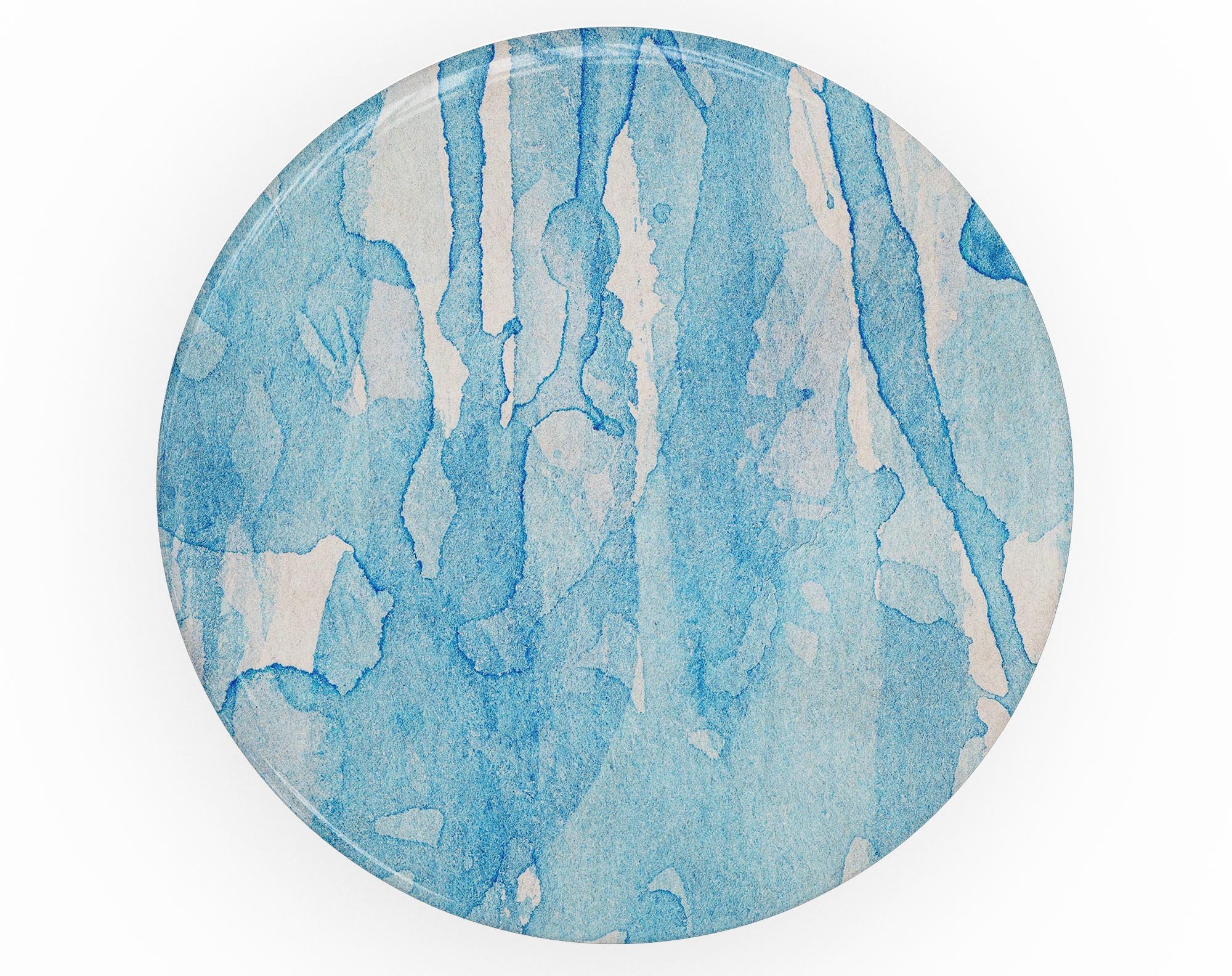 Blue Watercolor Drizzle Skin Kit for PopSockets, featuring a vibrant watercolor design on premium vinyl.