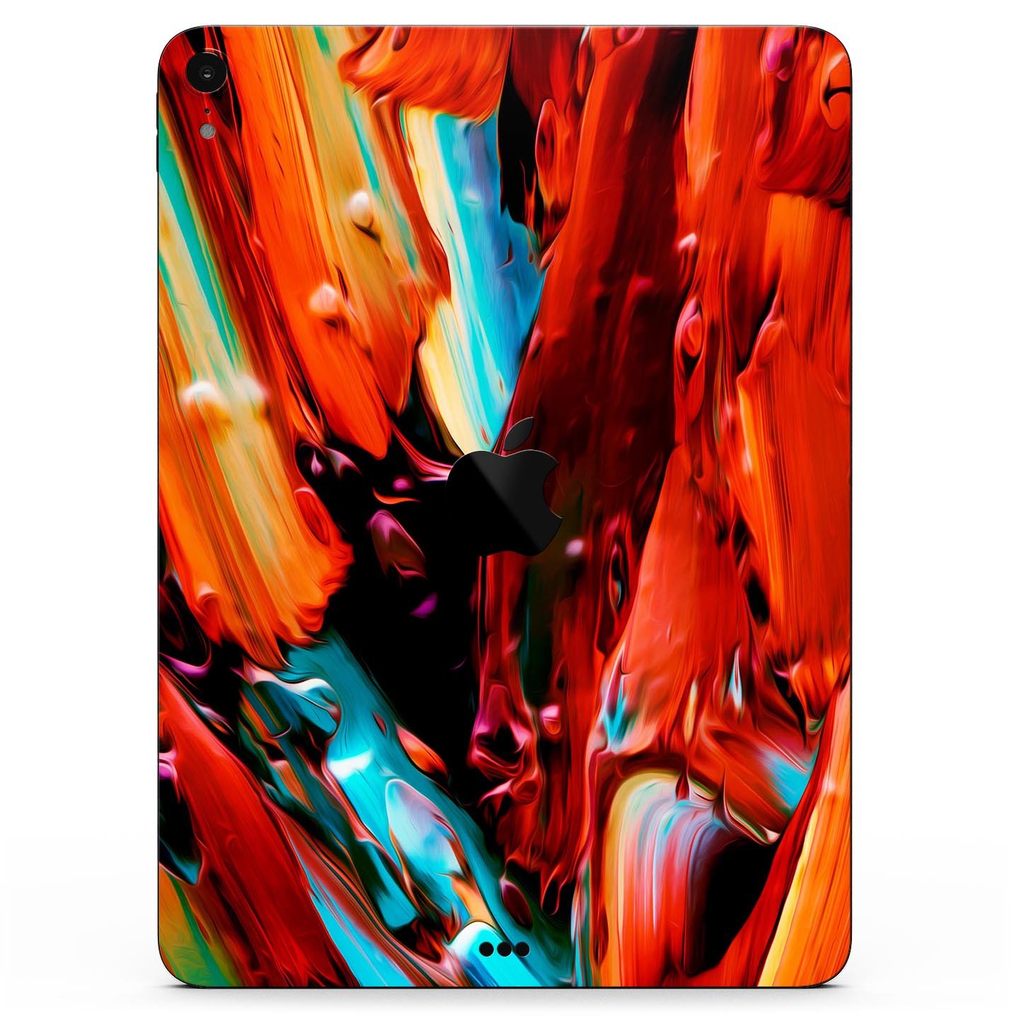 Blurred Abstract Flow V1 skin decal for Apple iPad Pro, showcasing a modern design with vibrant colors and a smooth finish.