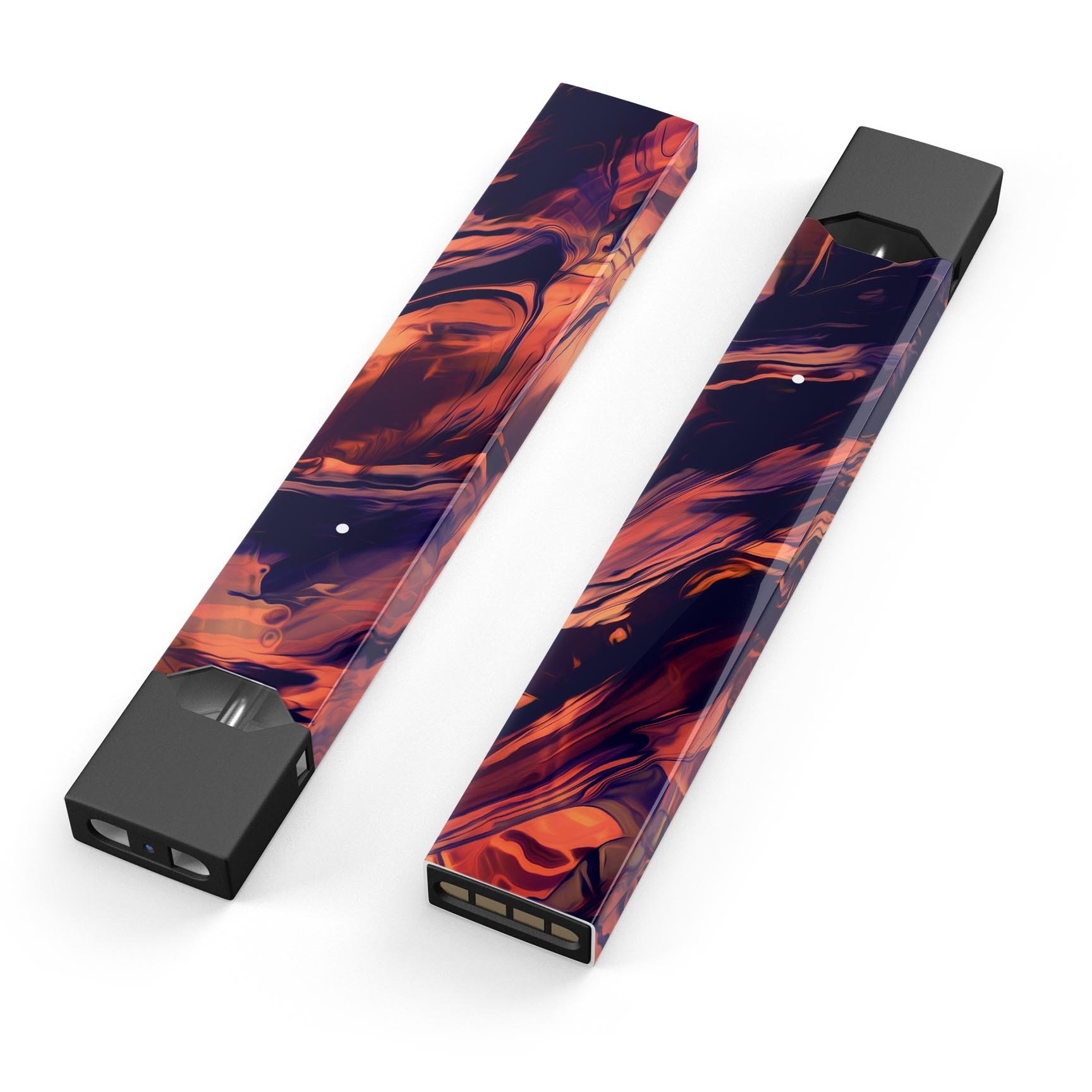 Blurred Abstract Flow V11 premium decal skin-wrap sticker for JUUL vaping device, showcasing vibrant abstract design.