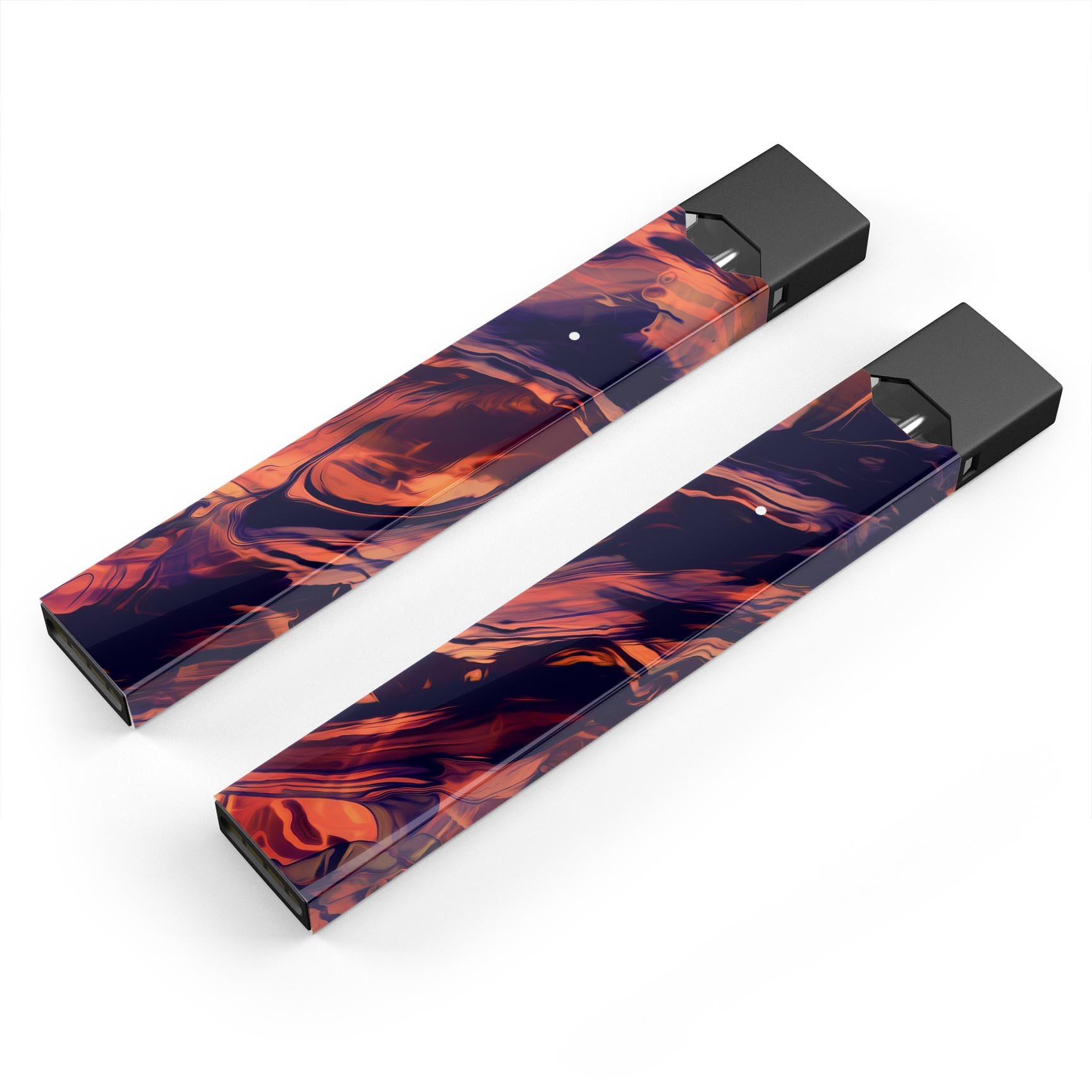 Blurred Abstract Flow V11 premium decal skin-wrap sticker for JUUL vaping device, showcasing vibrant abstract design.