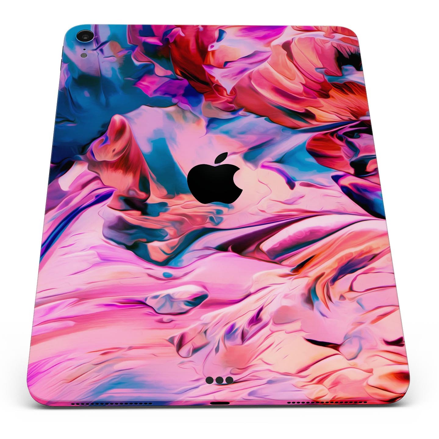 Blurred Abstract Flow V16 skin decal for Apple iPad, showcasing a vibrant abstract design with a smooth finish.