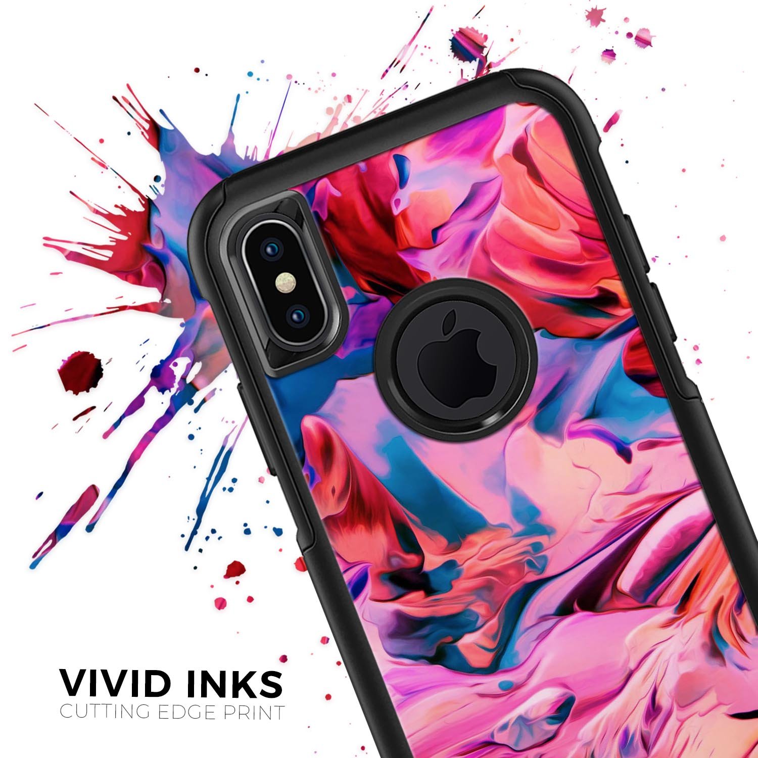 Blurred Abstract Flow V16 Skin Kit for iPhone OtterBox Cases featuring a modern design and premium materials.