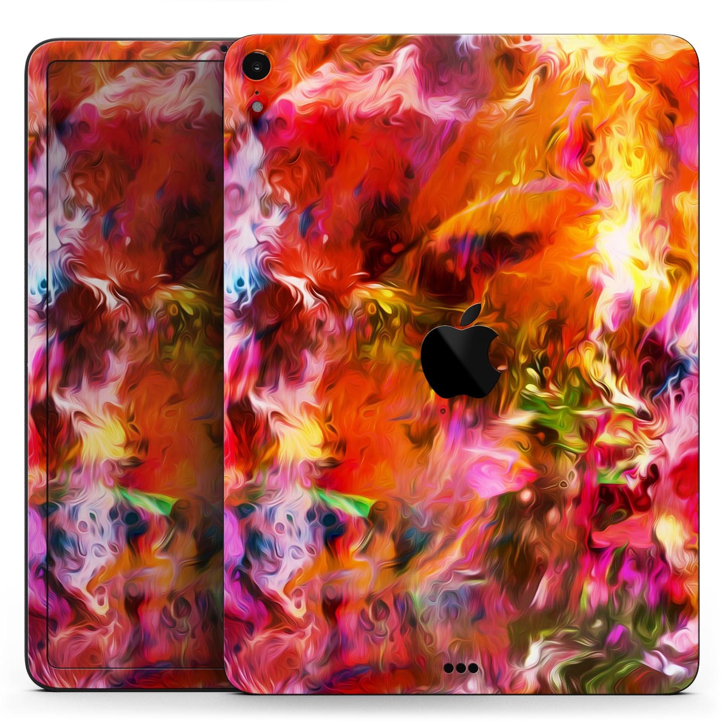 Blurred Abstract Flow V2 skin decal for Apple iPad Pro, showcasing a vibrant abstract design with ultra-thin protection.