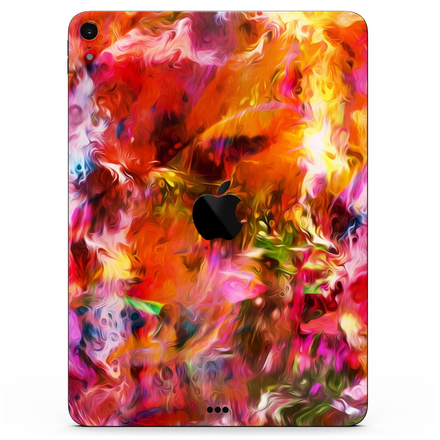 Blurred Abstract Flow V2 skin decal for Apple iPad Pro, showcasing a vibrant abstract design with ultra-thin protection.