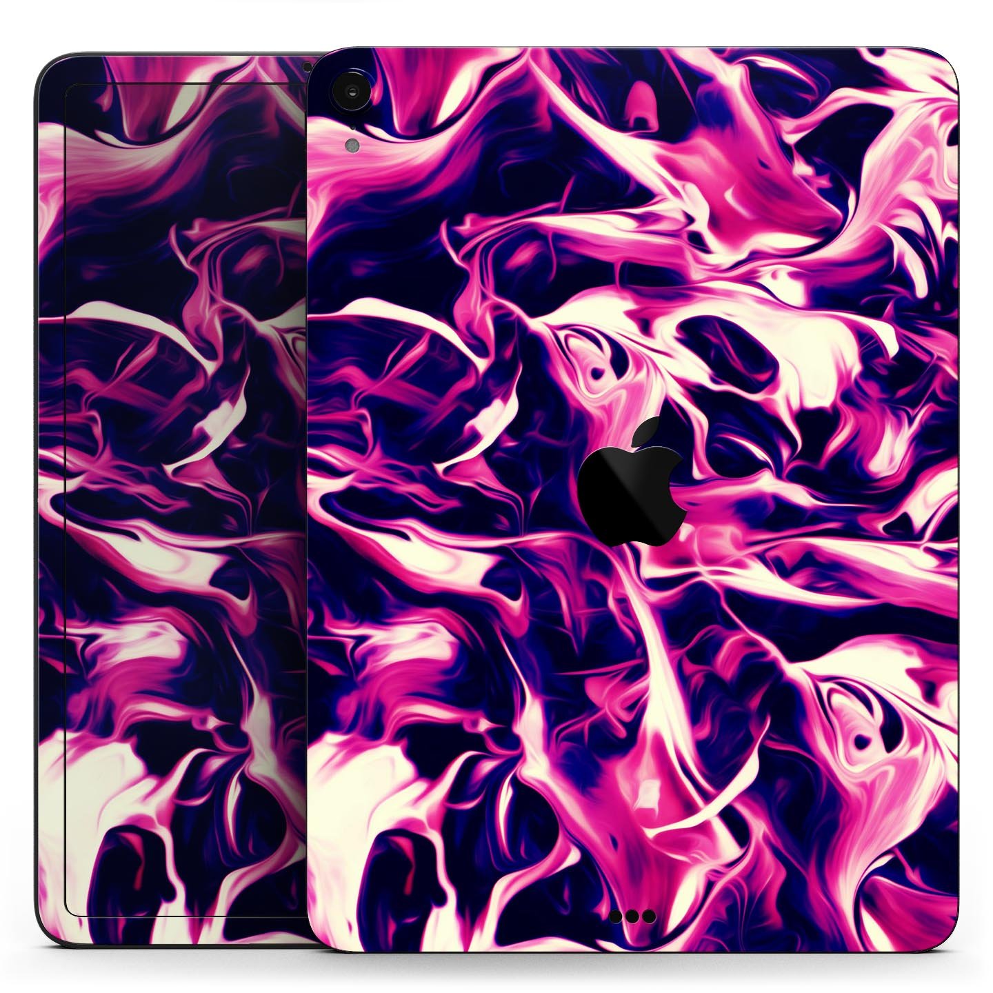 Blurred Abstract Flow V22 skin decal for Apple iPad, showcasing vibrant colors and a sleek design for full body protection.