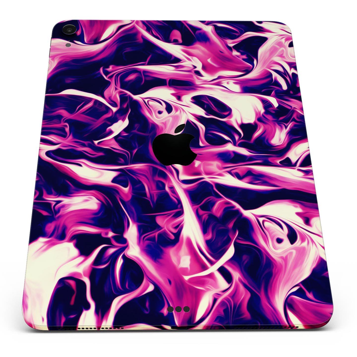 Blurred Abstract Flow V22 skin decal for Apple iPad, showcasing vibrant colors and a sleek design for full body protection.