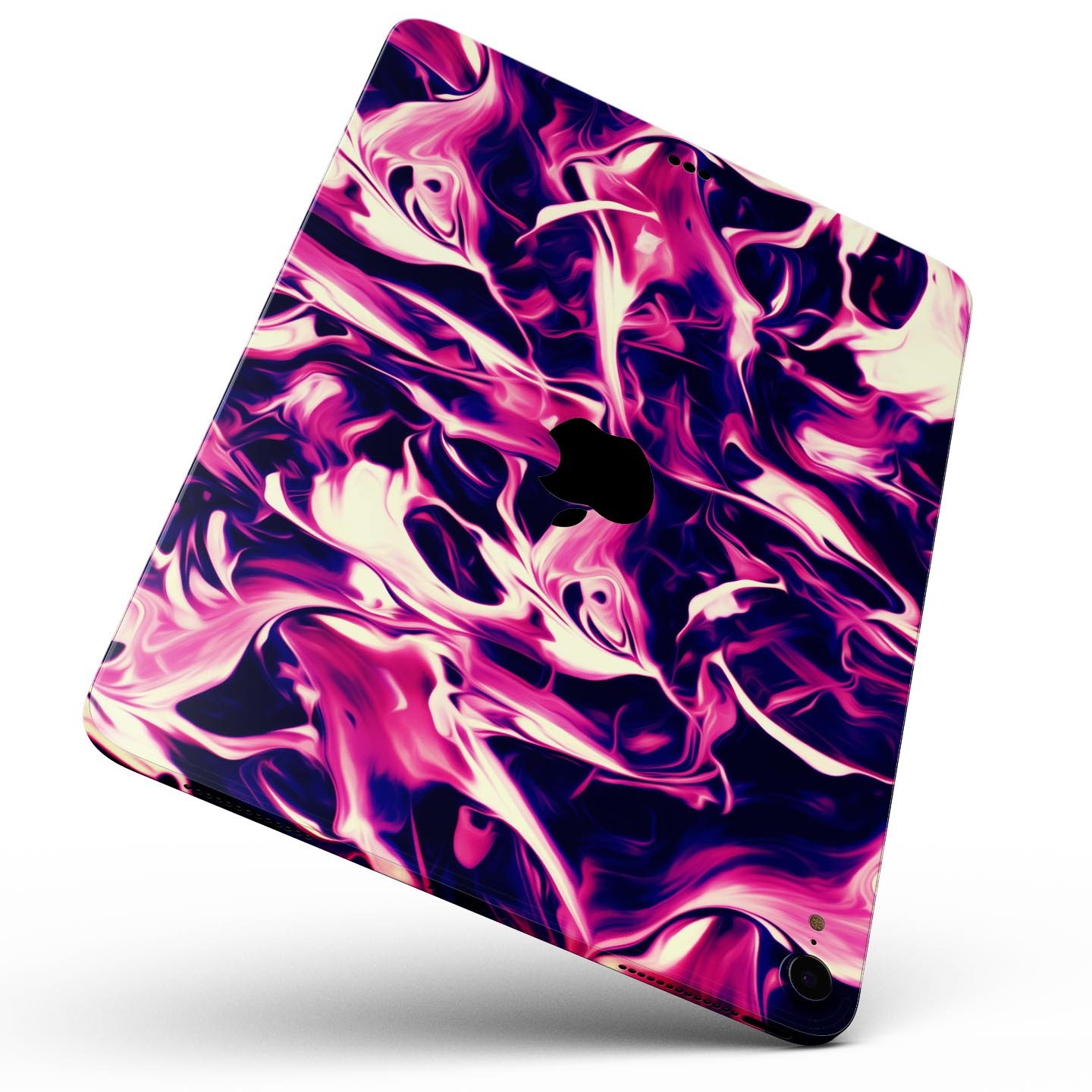 Blurred Abstract Flow V22 skin decal for Apple iPad, showcasing vibrant colors and a sleek design for full body protection.