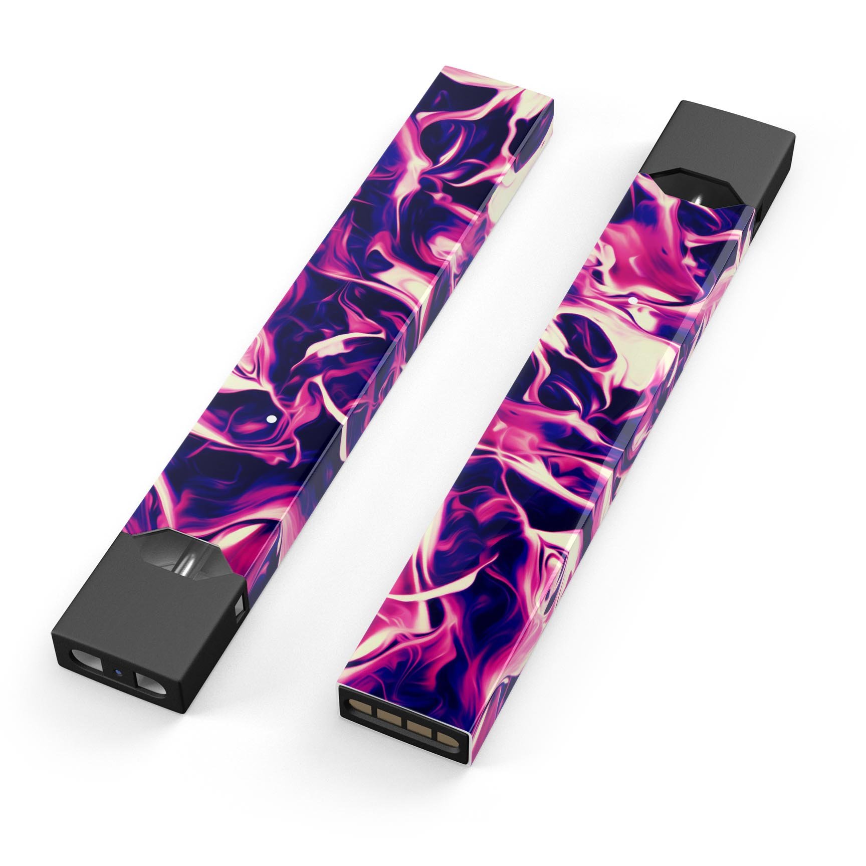 Blurred Abstract Flow V22 skin-wrap sticker designed for JUUL vaping device, showcasing vibrant abstract design and premium quality.