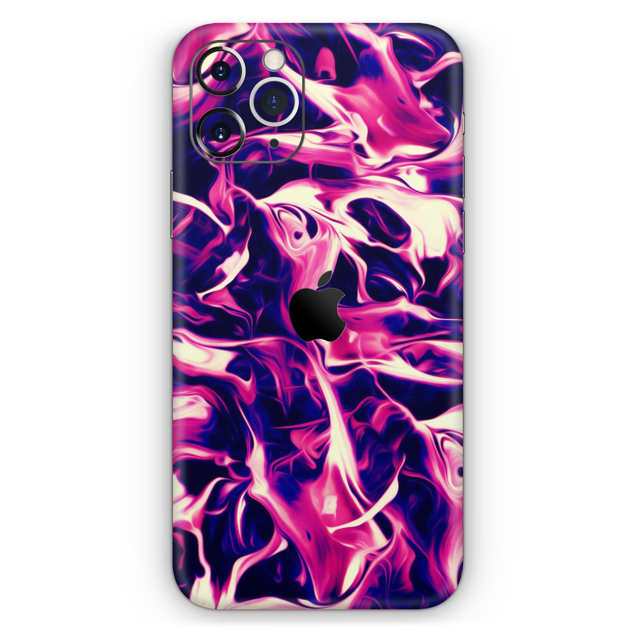 Blurred Abstract Flow V22 Skin-Kit for Apple iPhone, showcasing vibrant abstract design and premium vinyl material.